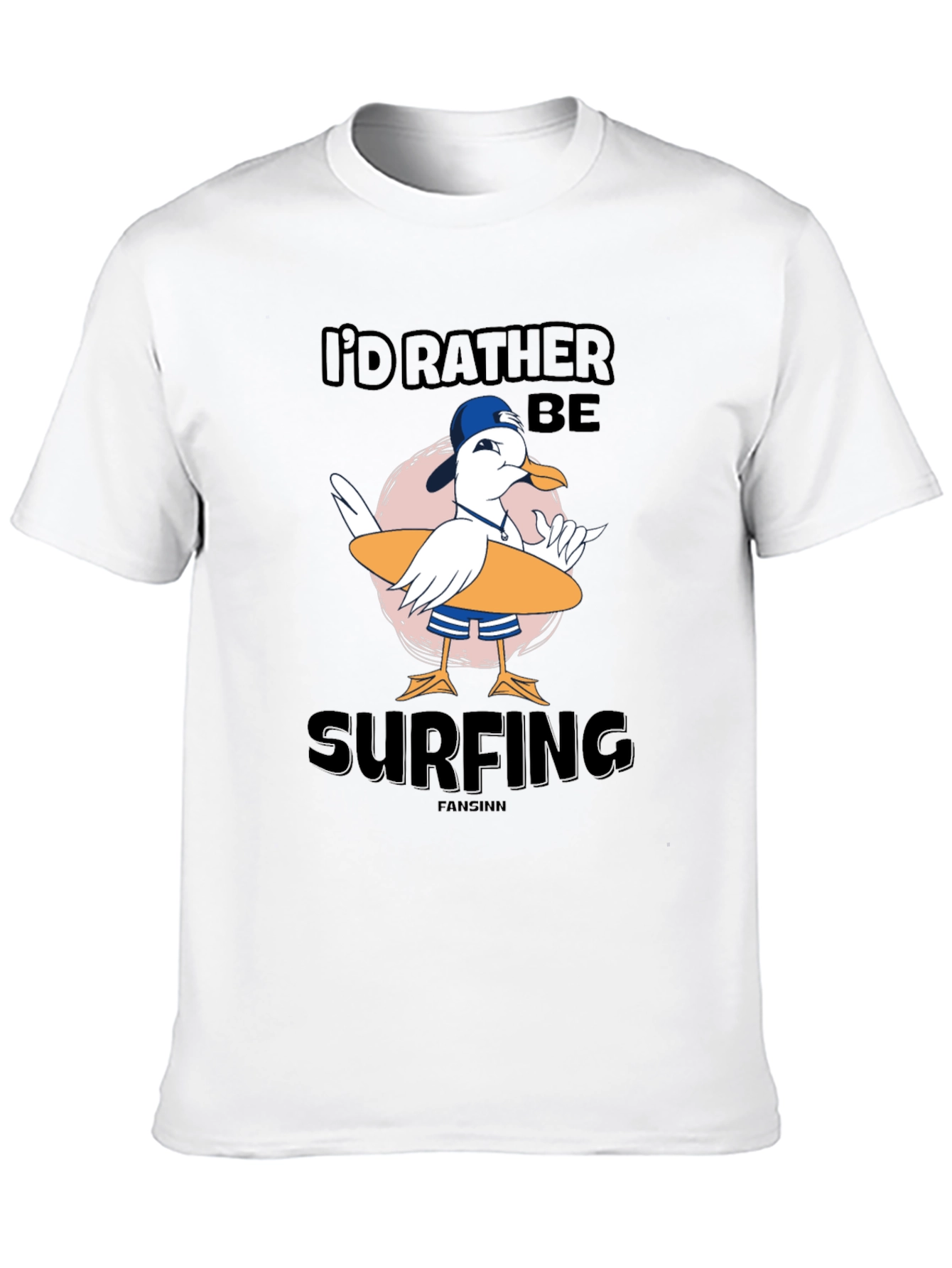 Id Rather Be Surfing T-Shirt - Black