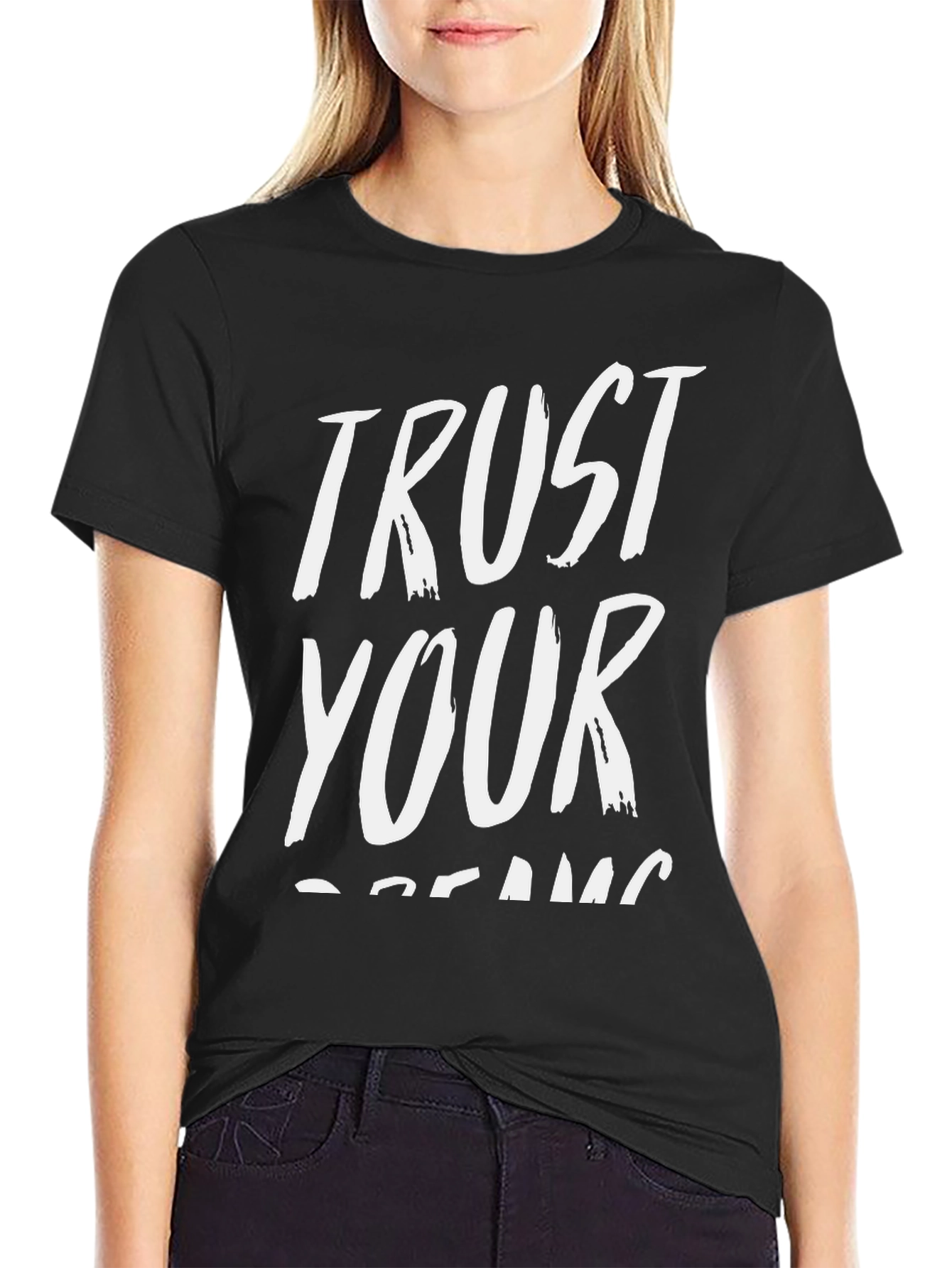 Trust Your Dreams Black Graphic Tee