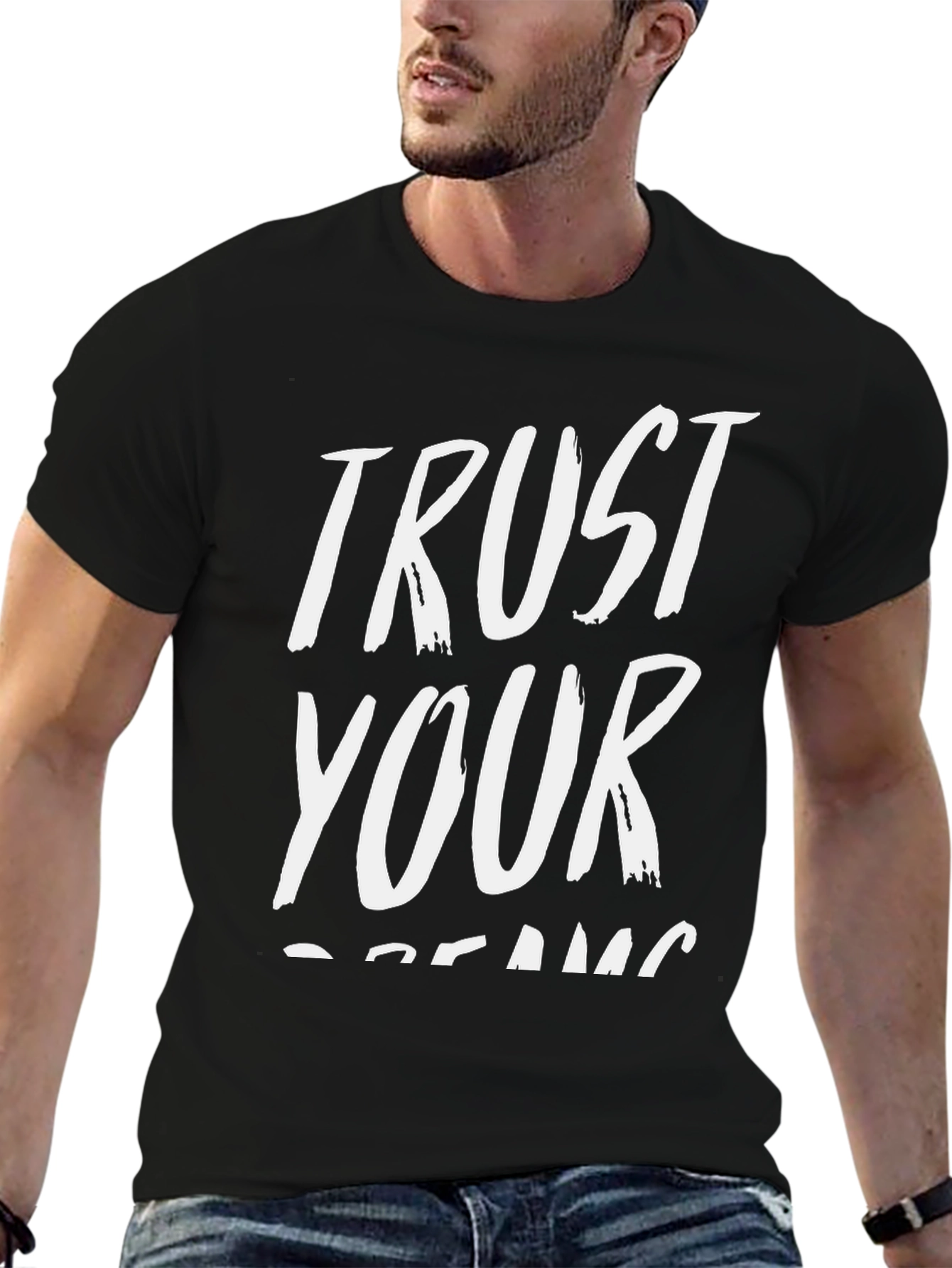 Trust Your Dreams Black Graphic Tee