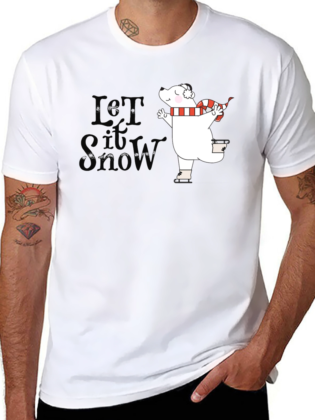 Let It Snow Polar Bear T-Shirt