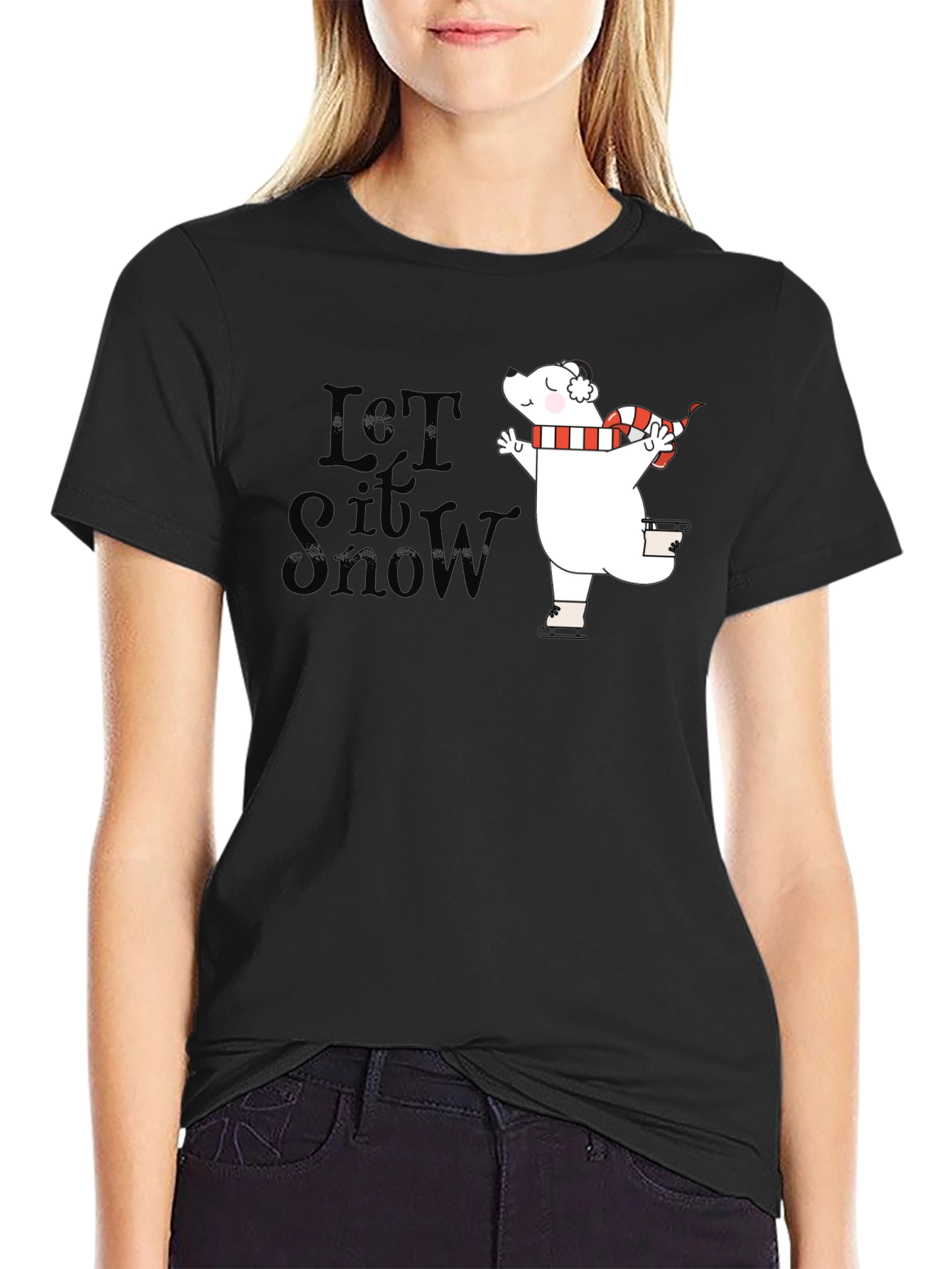 Let It Snow Polar Bear T-Shirt