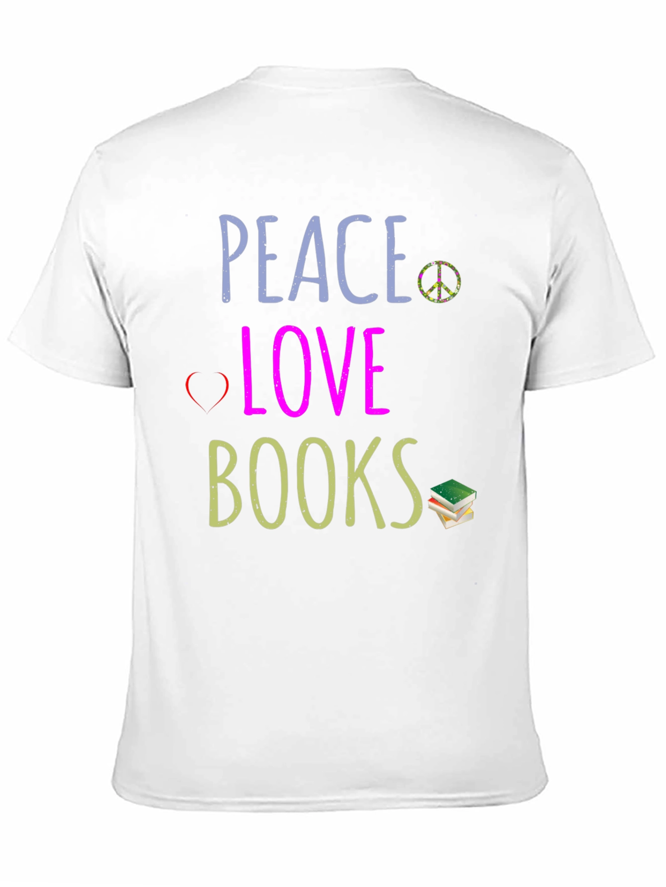 Peace Love Books Graphic T-Shirt