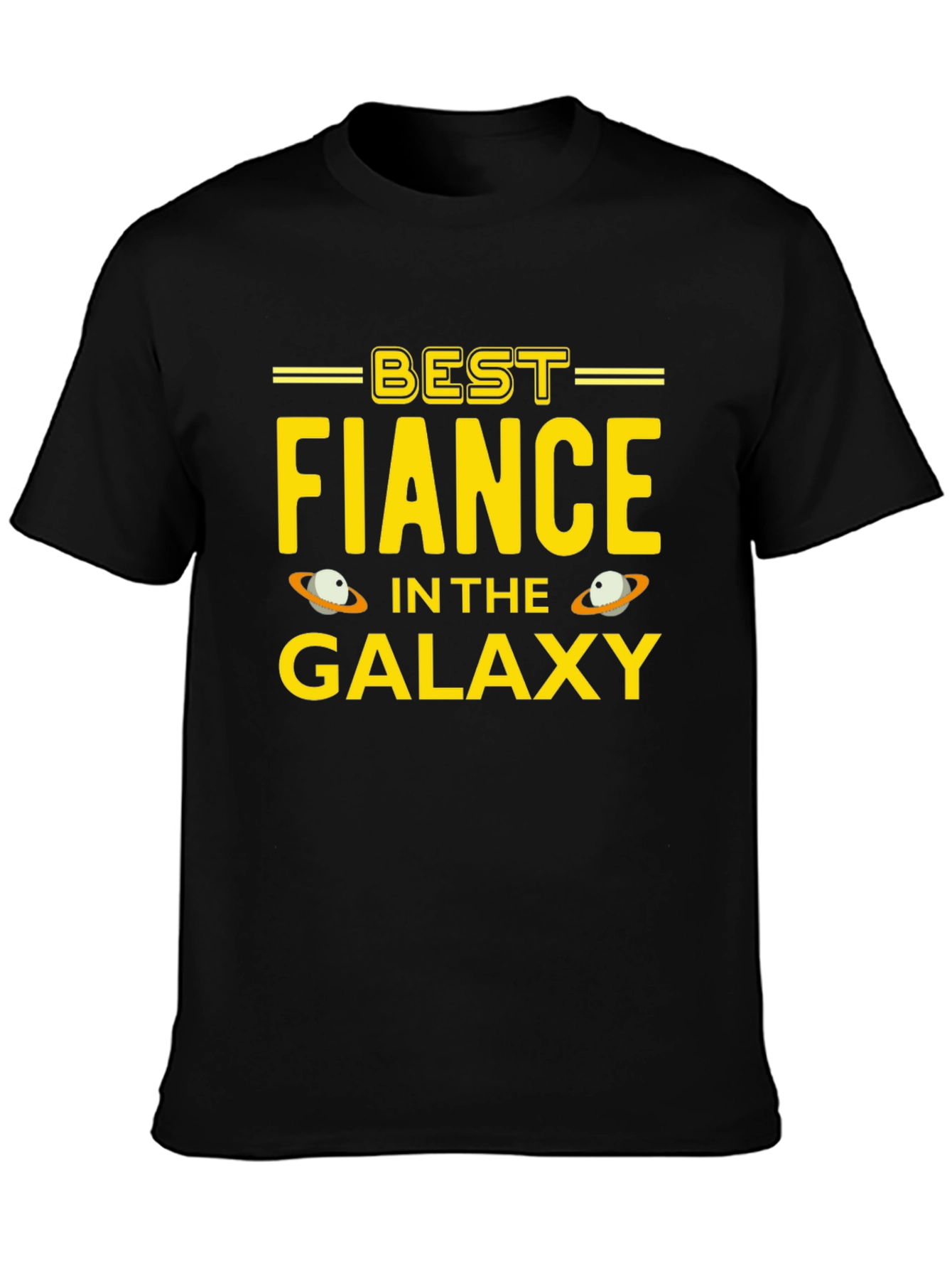 Best Fiance in the Galaxy Black T-Shirt