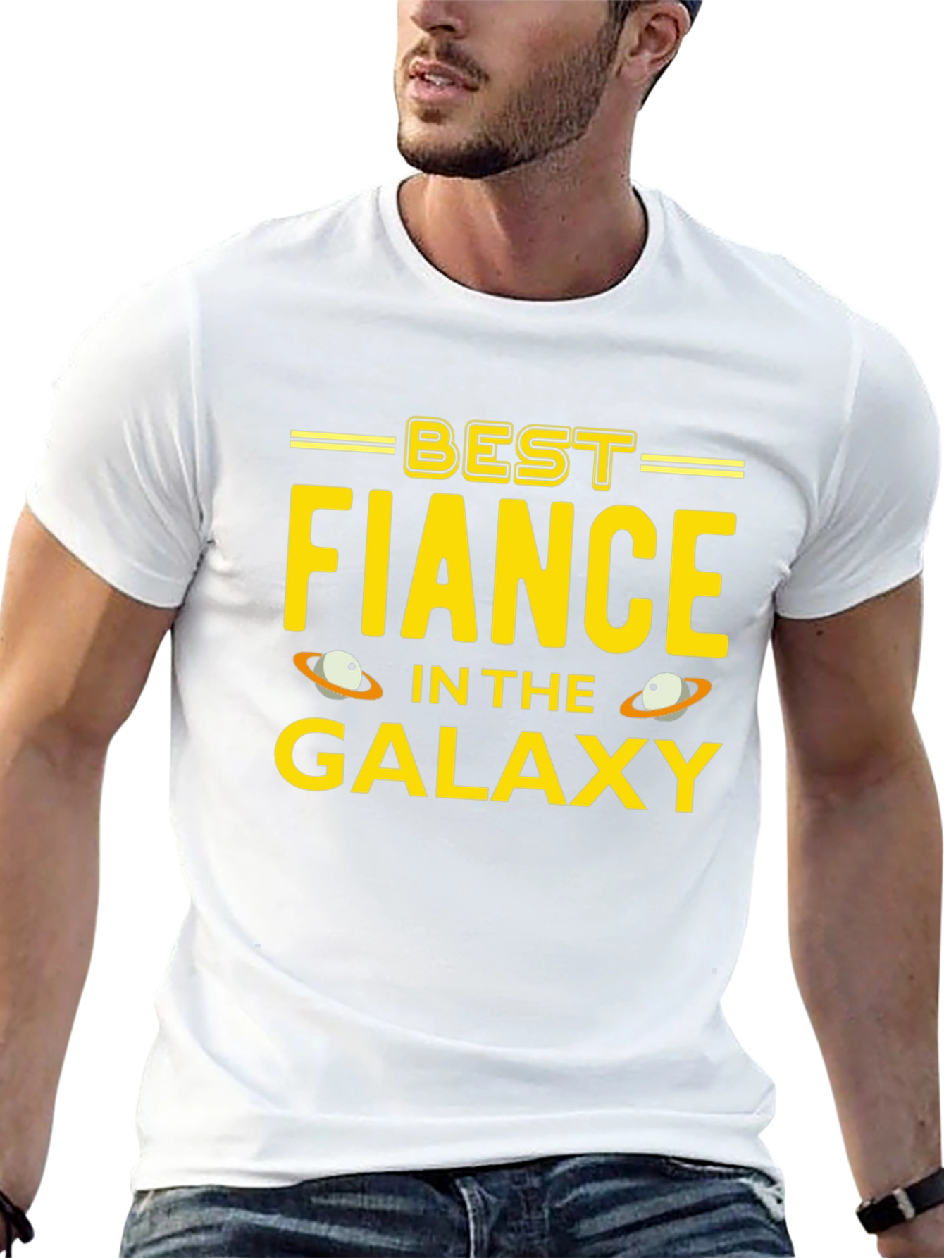 Best Fiance in the Galaxy Black T-Shirt