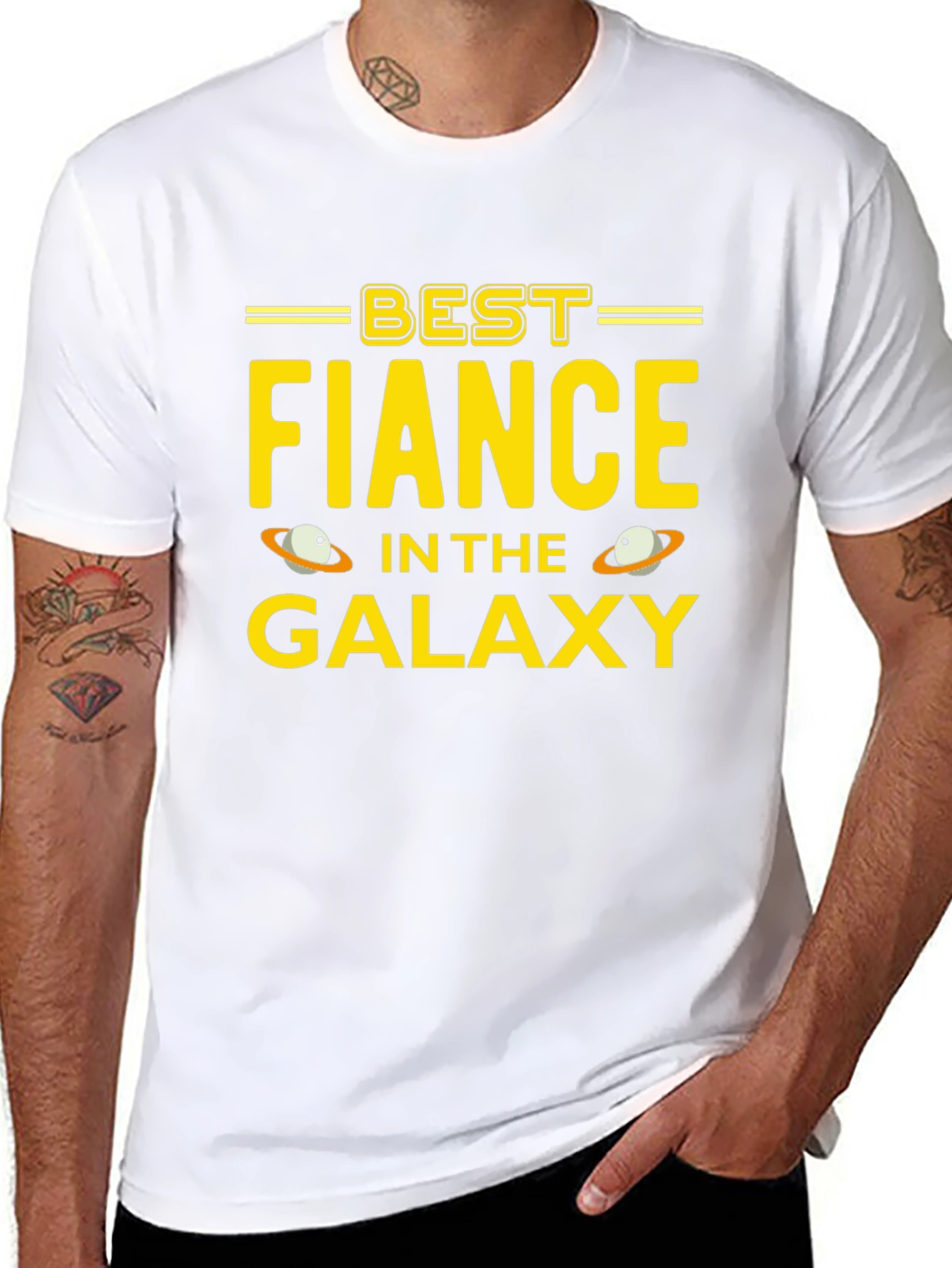 Best Fiance in the Galaxy Black T-Shirt