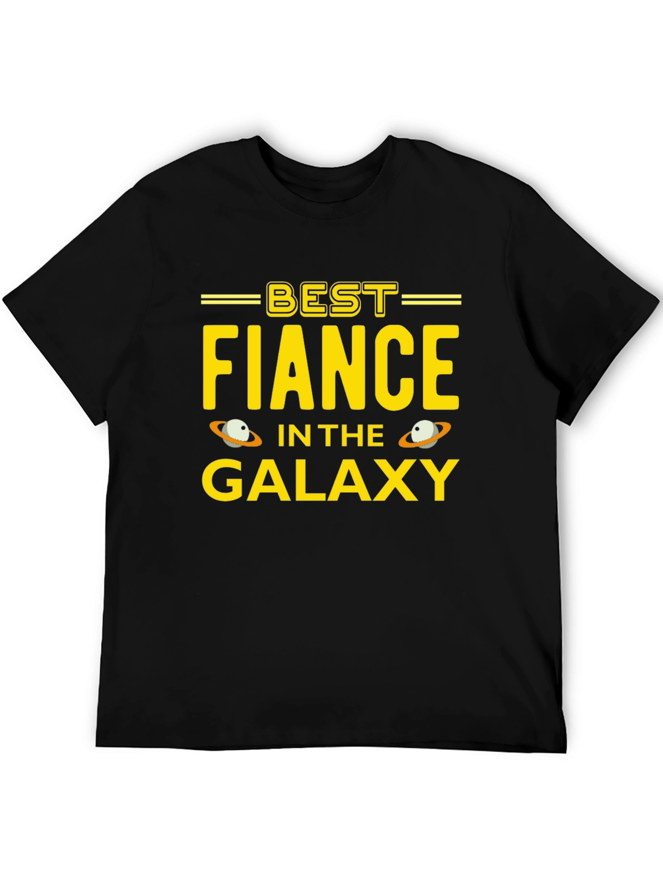 Best Fiance in the Galaxy Black T-Shirt