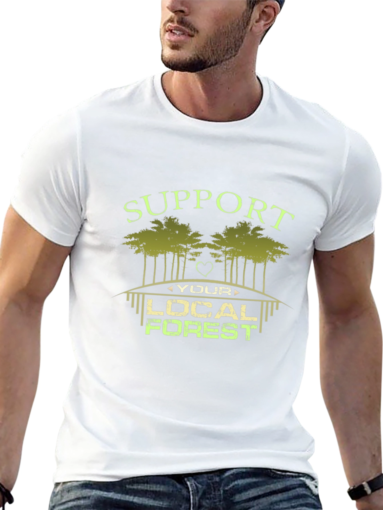 Support Your Local Forest Graphic T-Shirt
