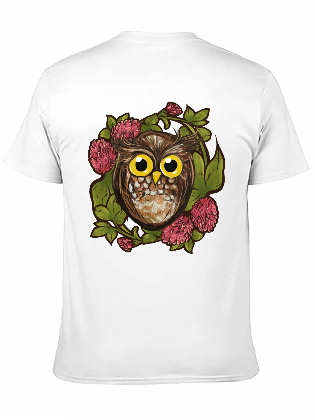Owl & Clover Graphic Tee - Mens Black T-Shirt