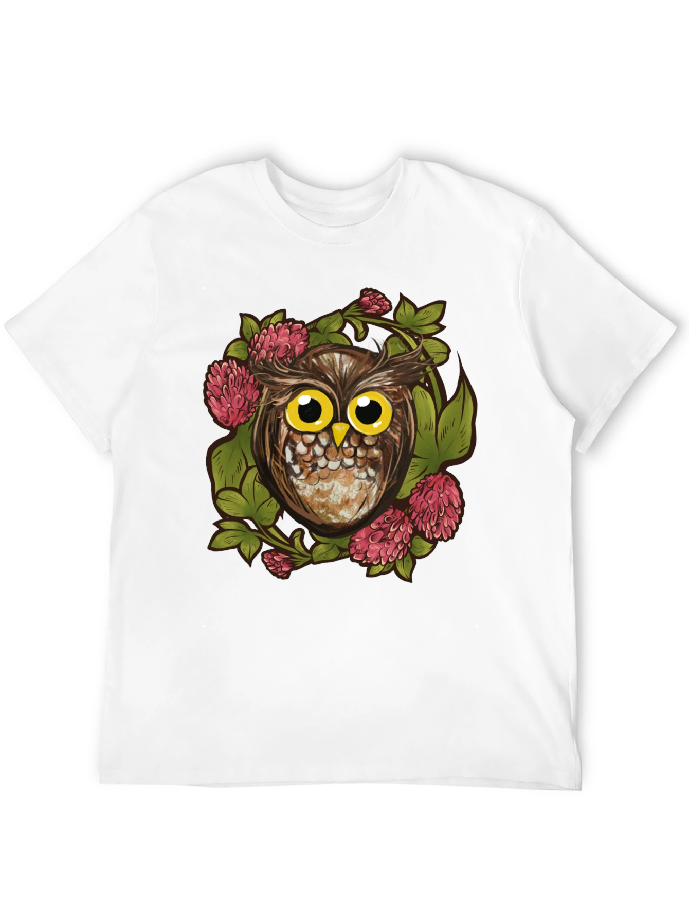Owl & Clover Graphic Tee - Mens Black T-Shirt