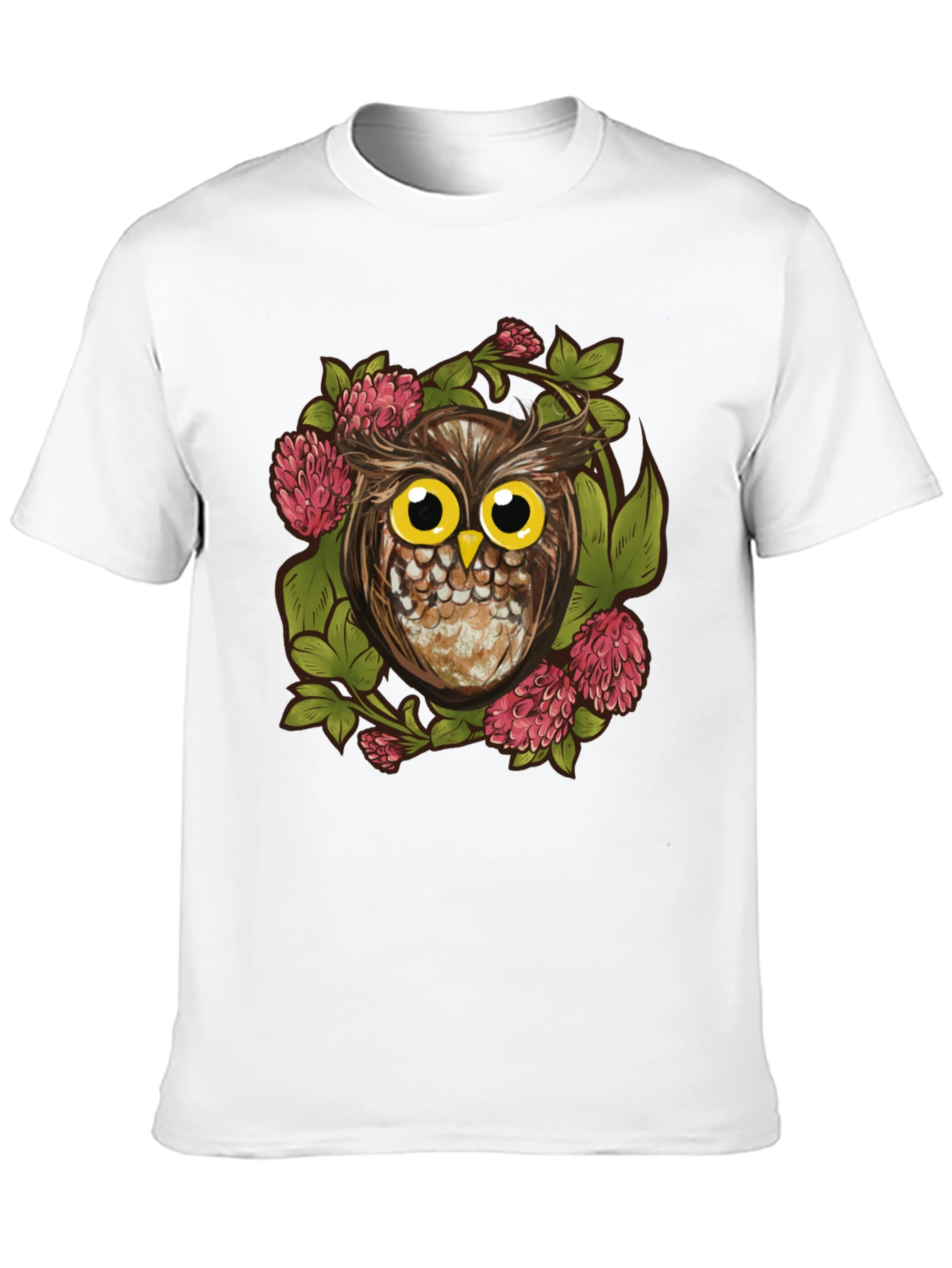Owl & Clover Graphic Tee - Mens Black T-Shirt