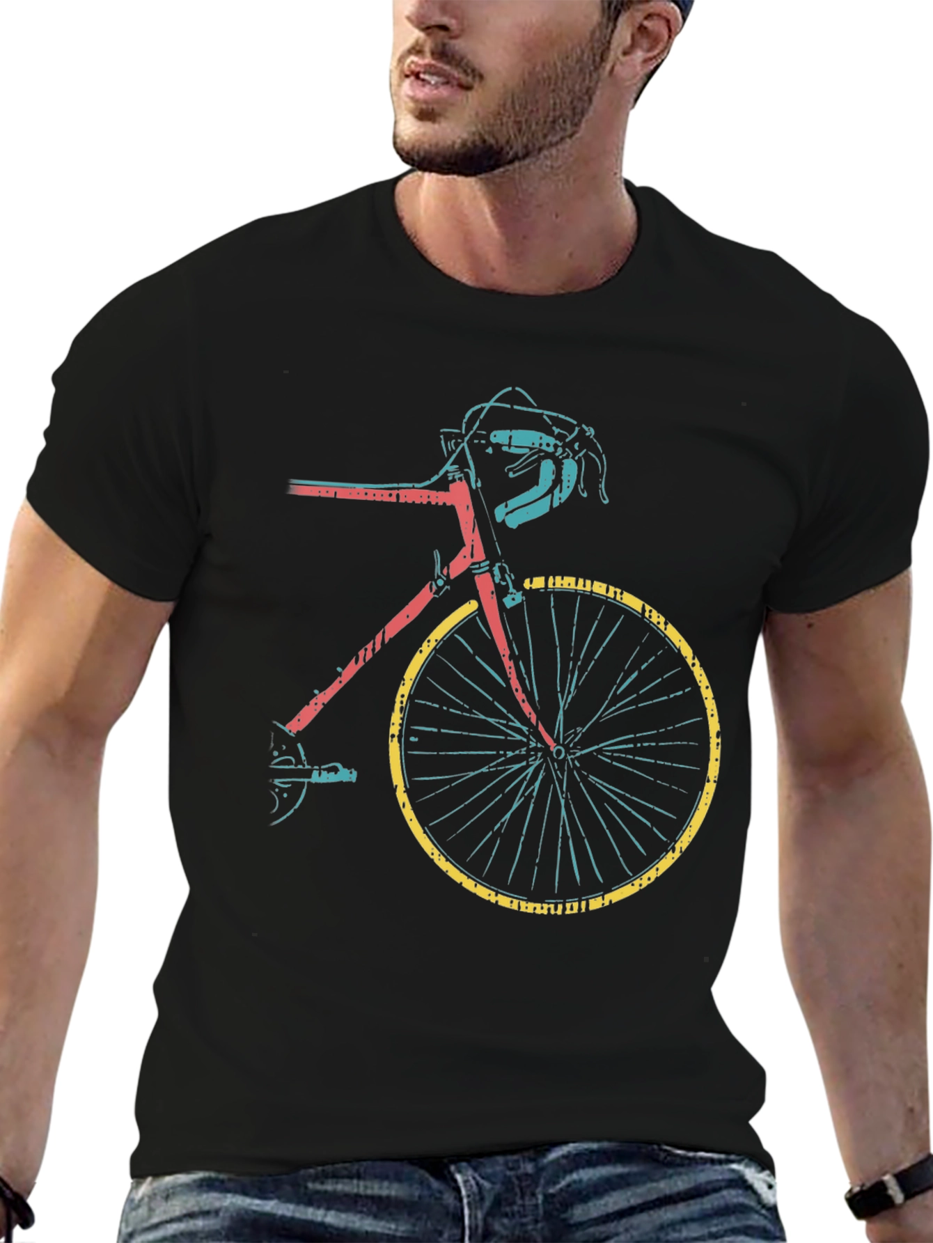 Retro Bike Graphic Tee - Cool Cycle Design