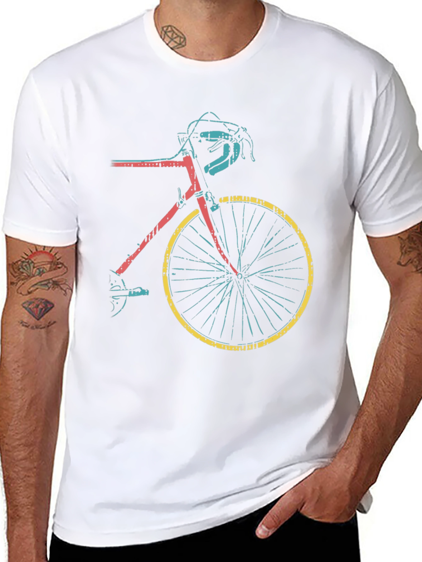 Retro Bike Graphic Tee - Cool Cycle Design