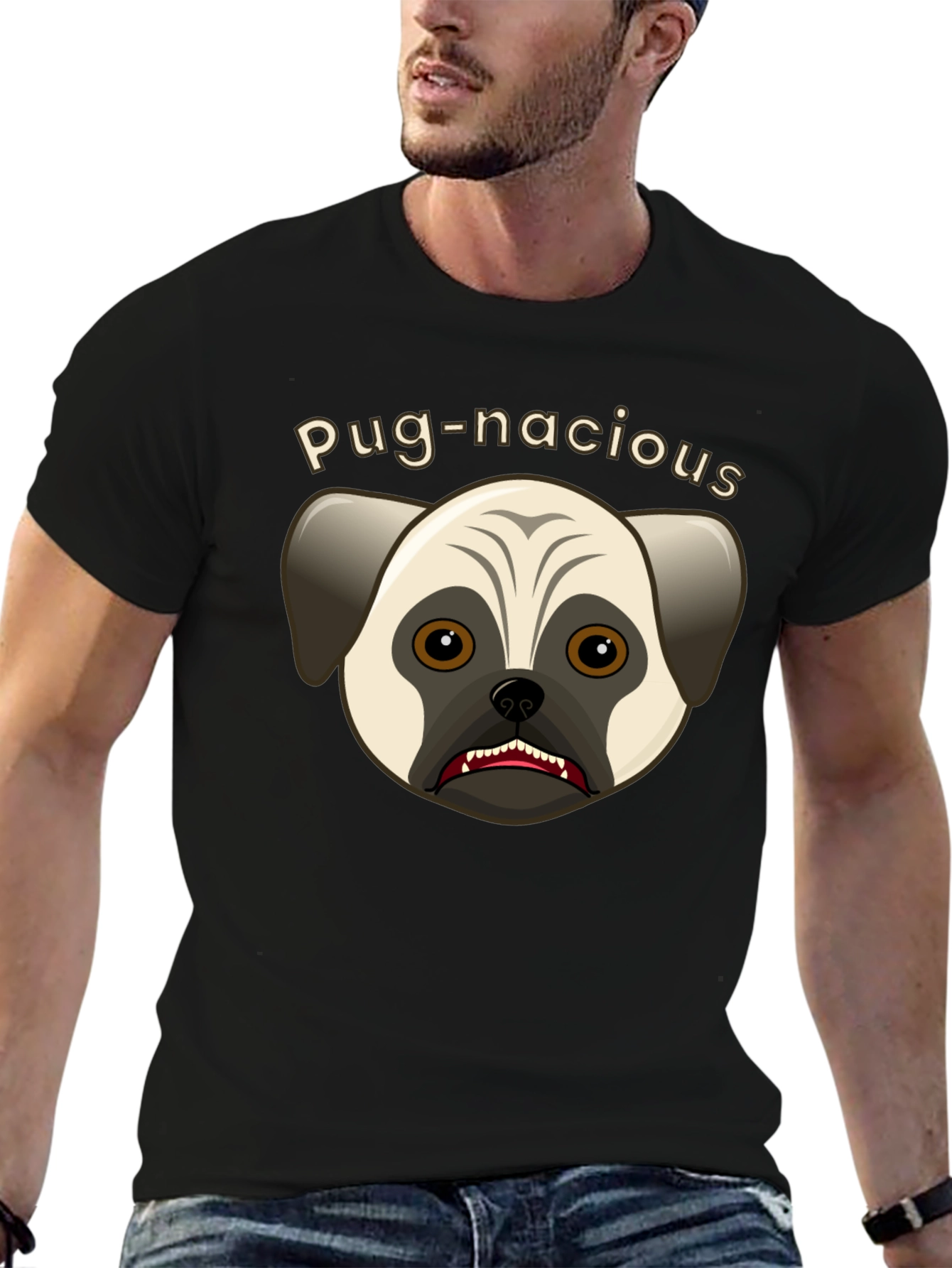 Pug-nacious Graphic T-Shirt