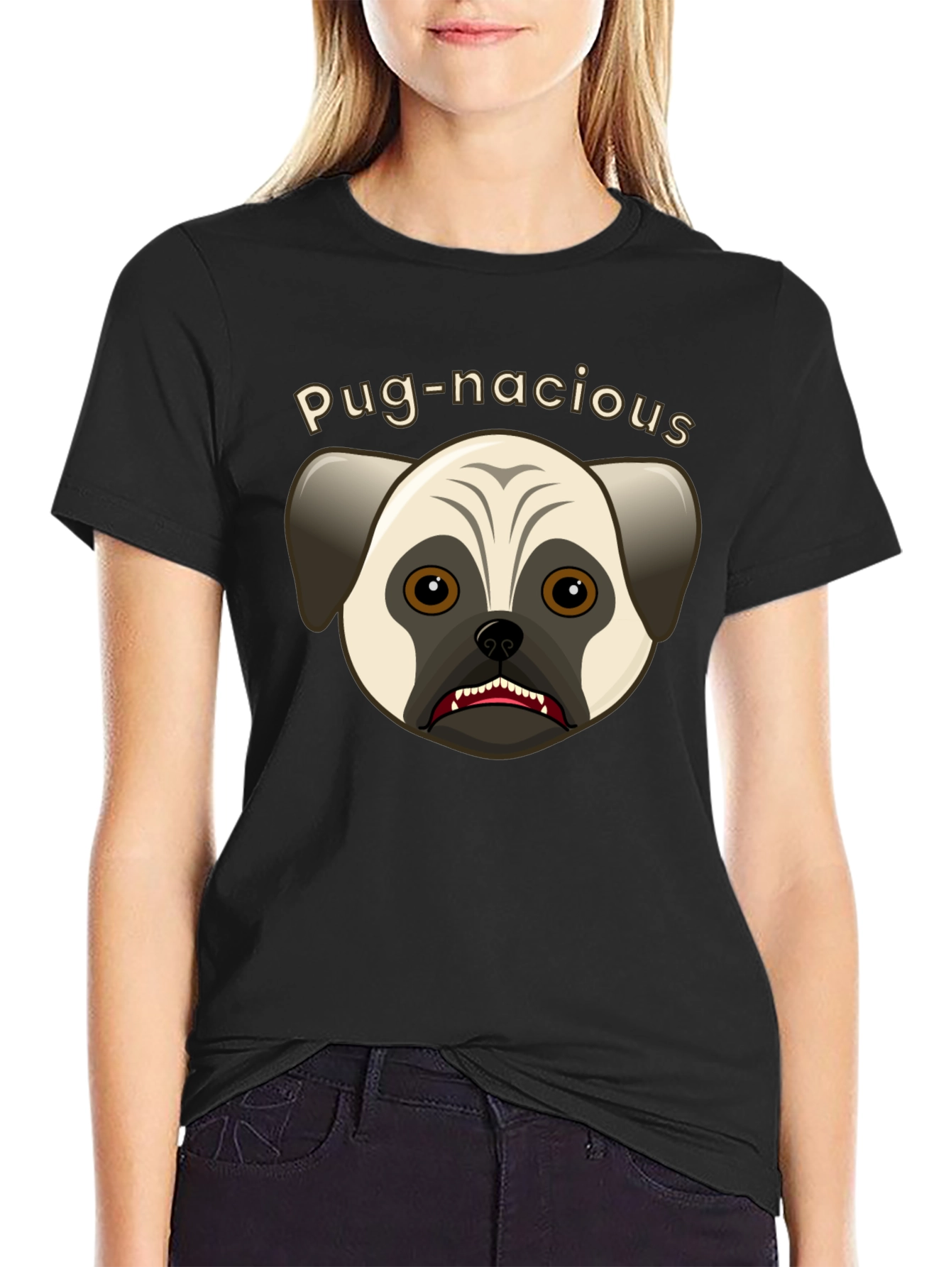 Pug-nacious Graphic T-Shirt