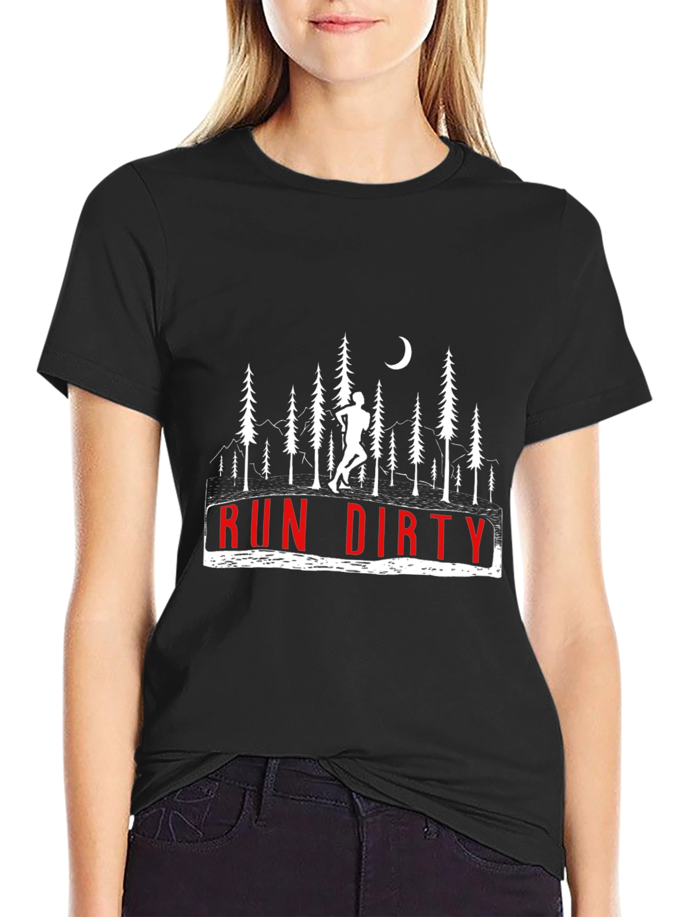Run Dirty Mens Graphic T-Shirt