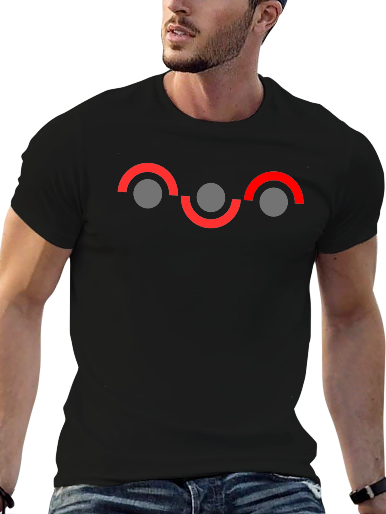 Geometric Graphic Tee - Unique Design