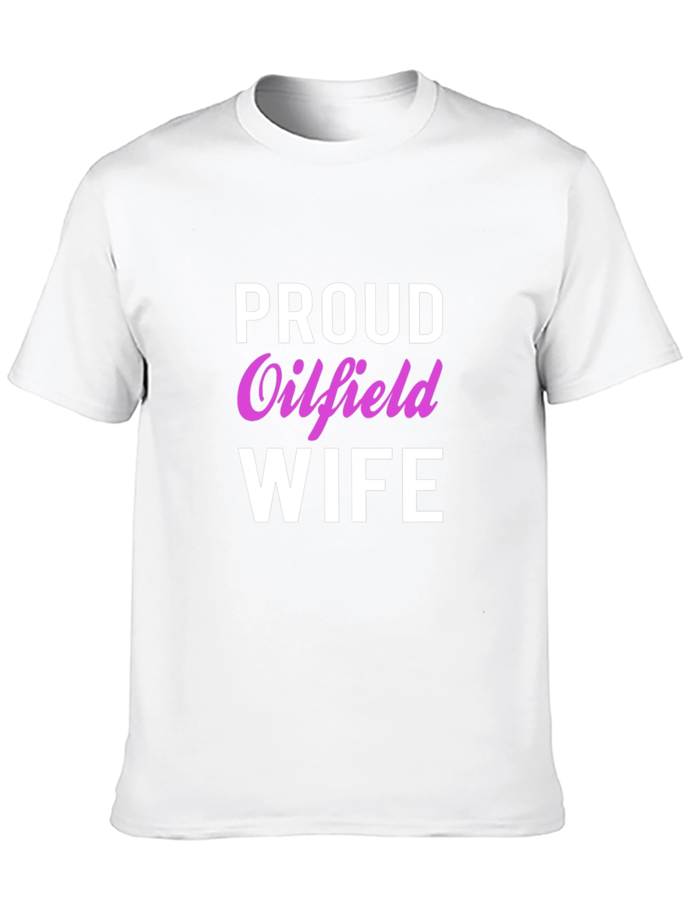 Proud Oilfield Wife Black T-Shirt