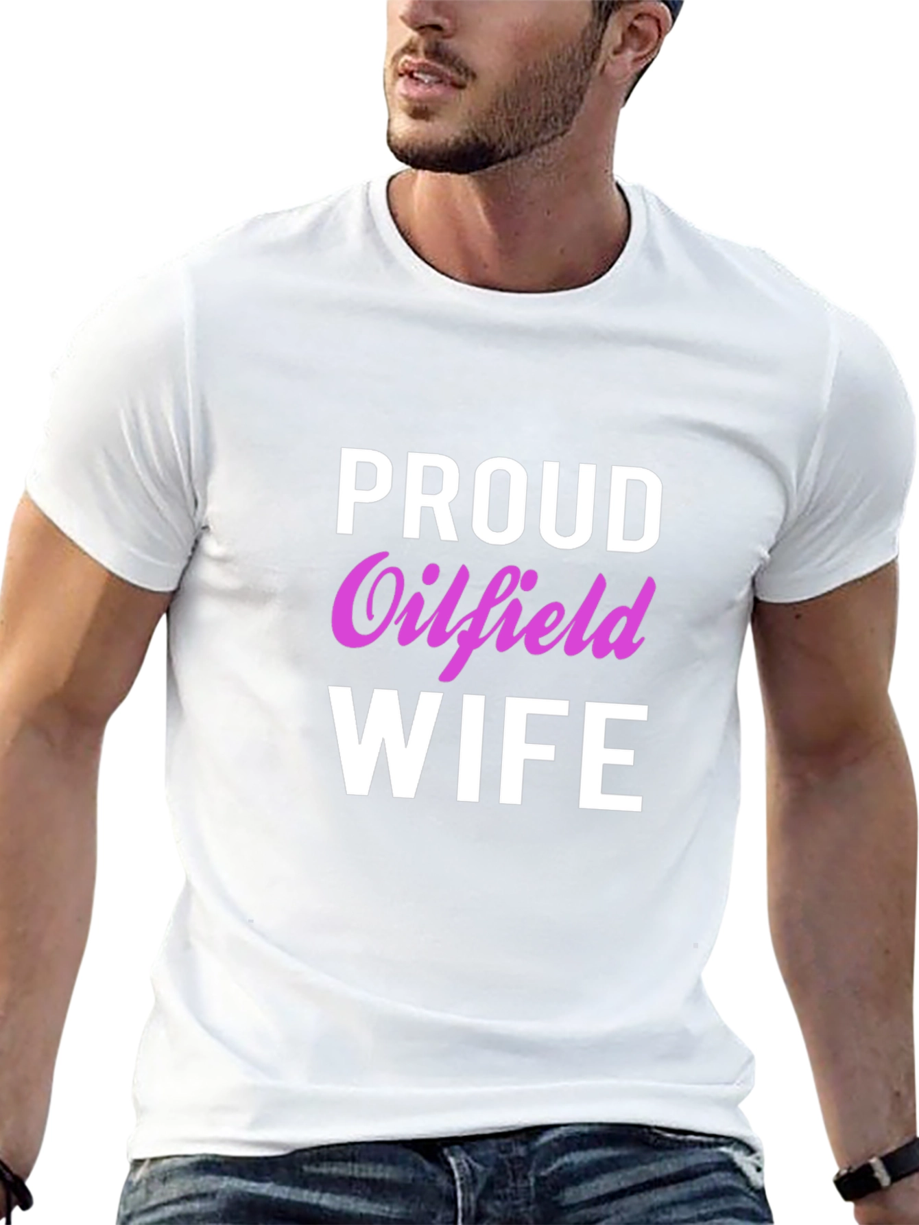 Proud Oilfield Wife Black T-Shirt