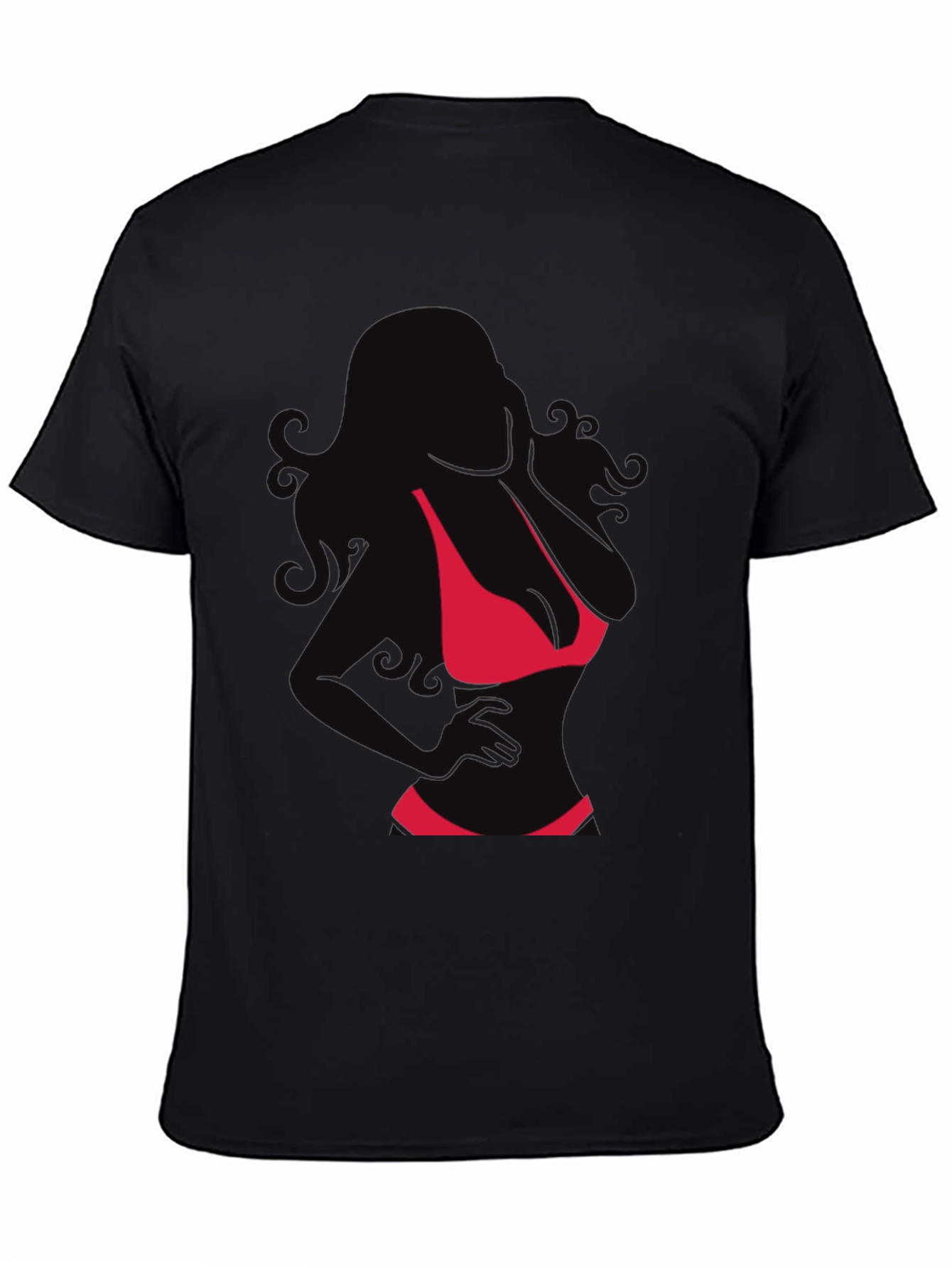 Silhouette Bikini Graphic T-Shirt - Mens Fashion Tee
