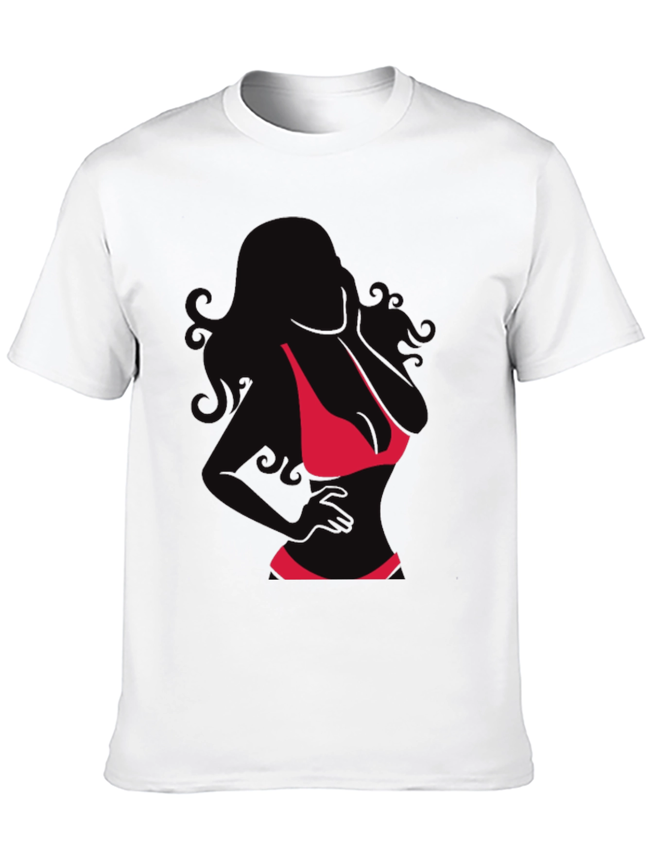 Silhouette Bikini Graphic T-Shirt - Mens Fashion Tee