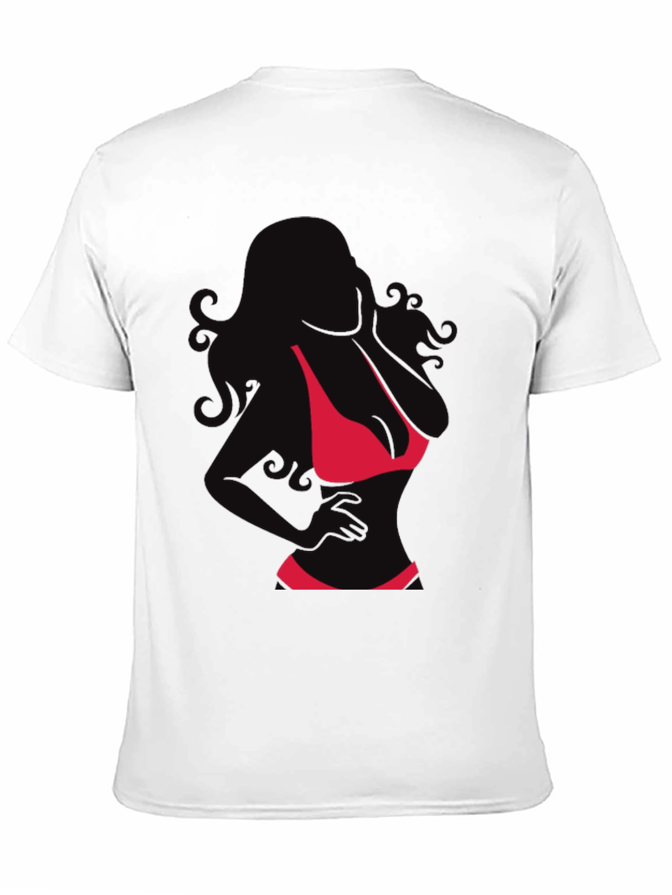 Silhouette Bikini Graphic T-Shirt - Mens Fashion Tee