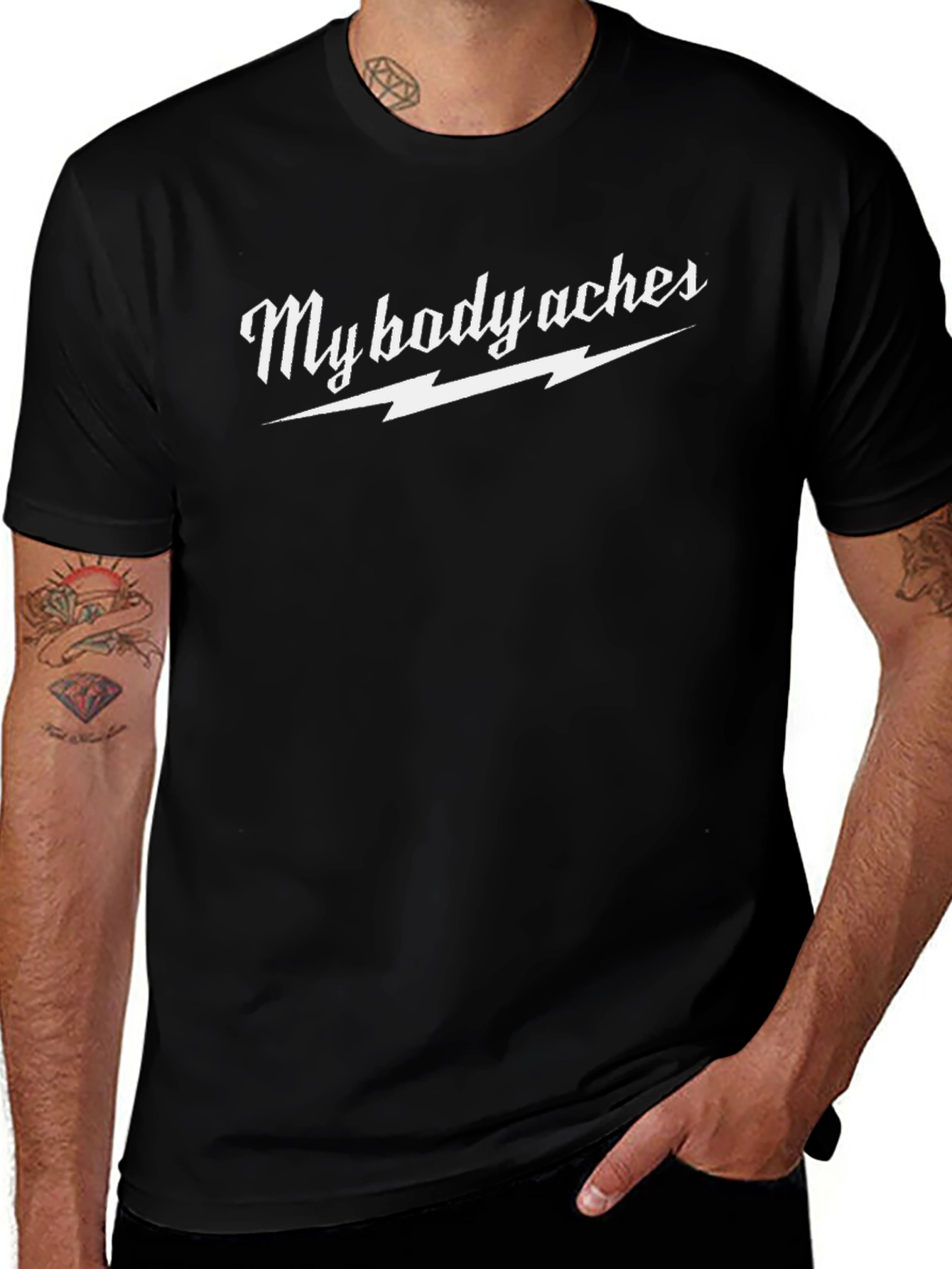 My Body Aches Graphic Tee - Novelty T-Shirt