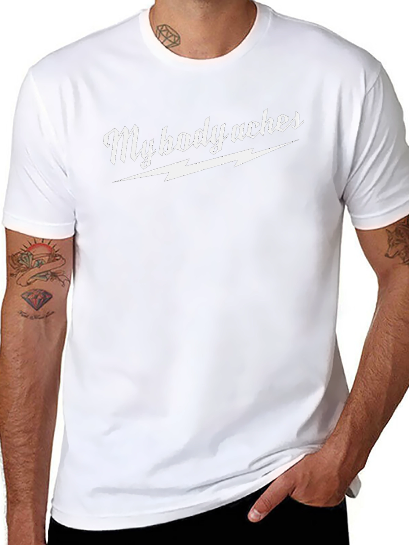 My Body Aches Graphic Tee - Novelty T-Shirt