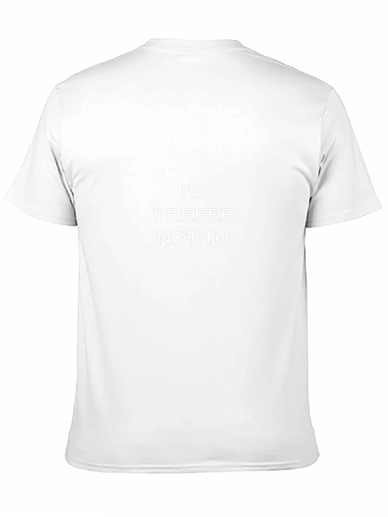 Id Prefer Not To. Graphic Tee - Classic Black