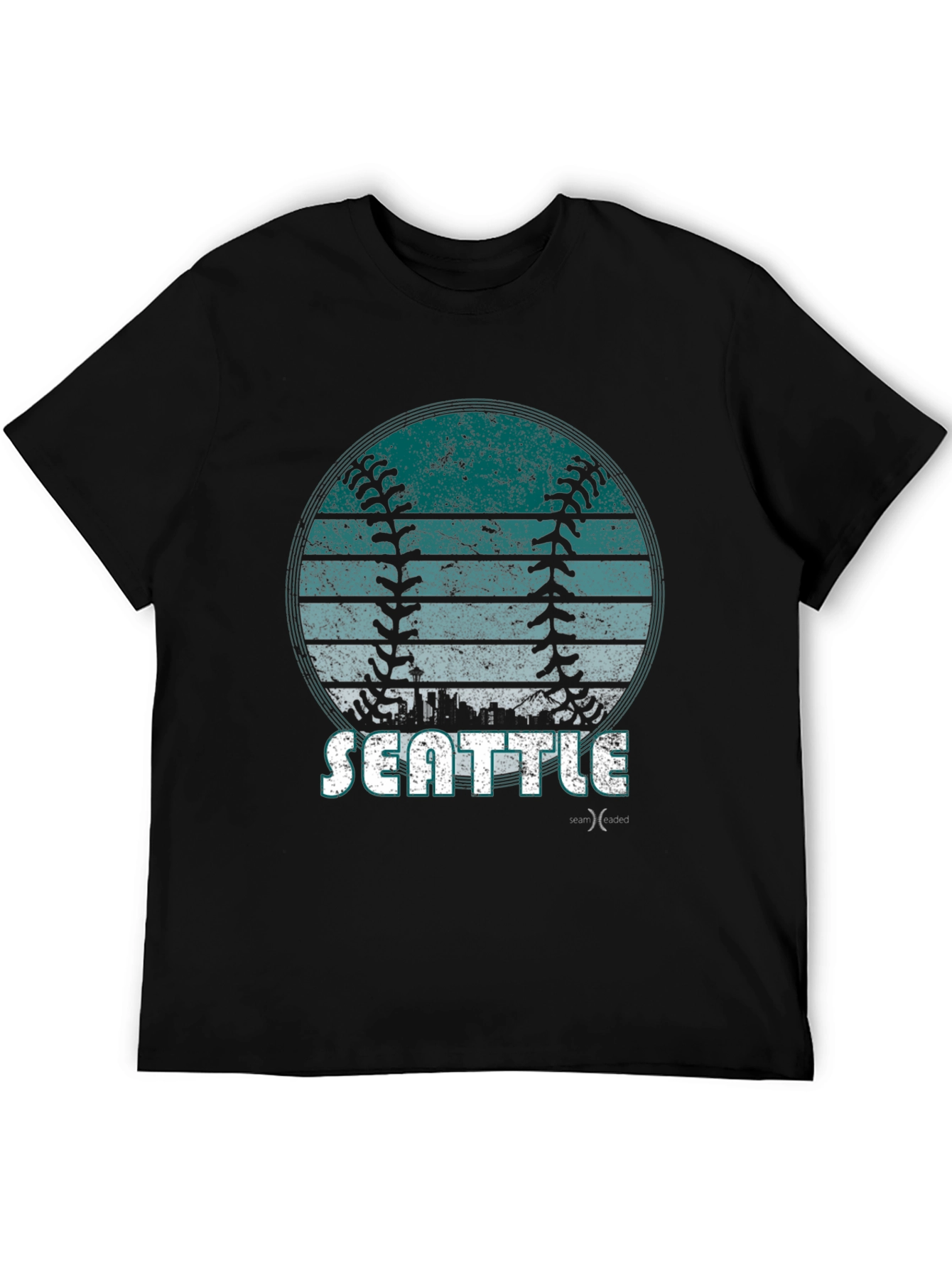 Seattle Baseball Graphic Tee - Distressed Design