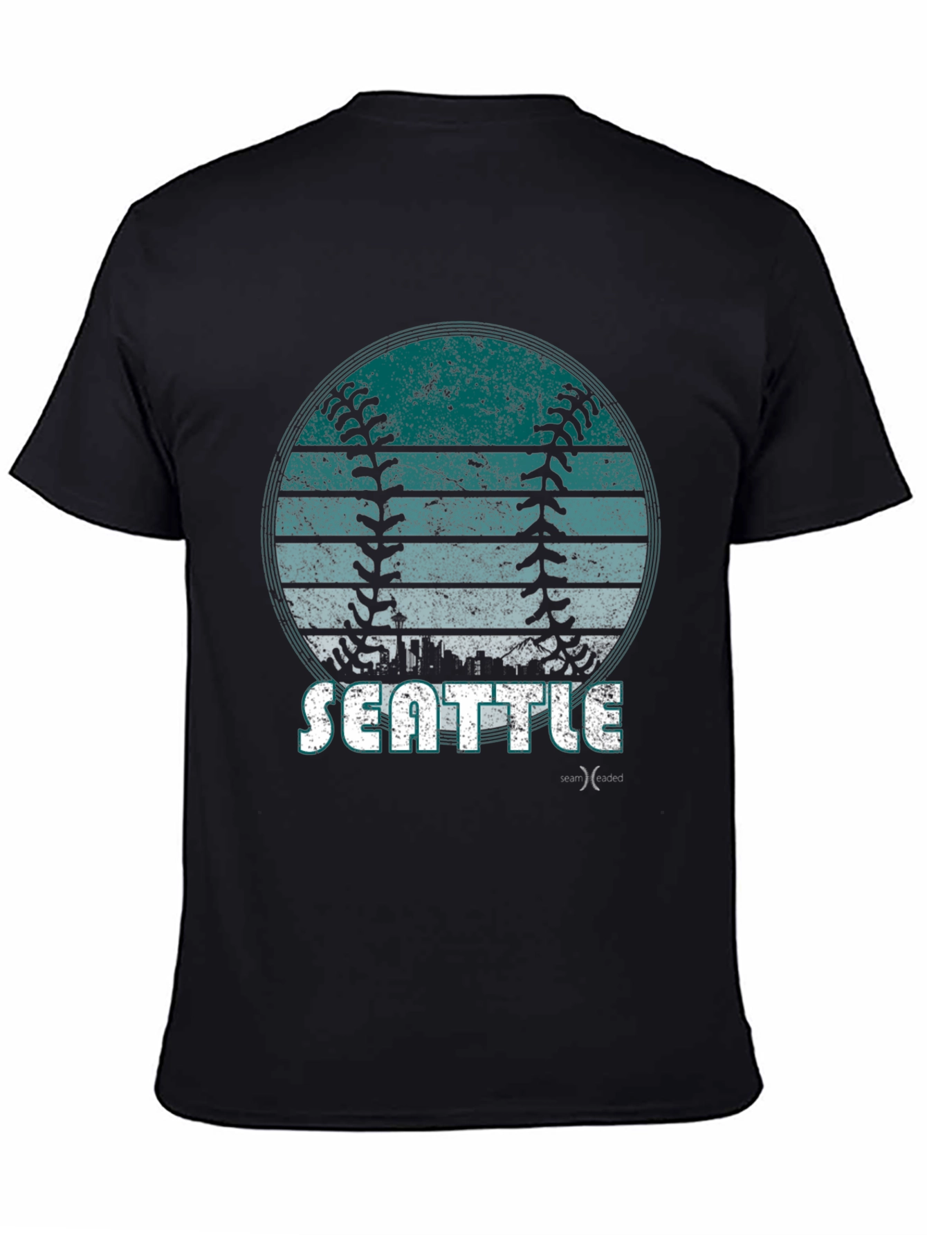 Seattle Baseball Graphic Tee - Distressed Design
