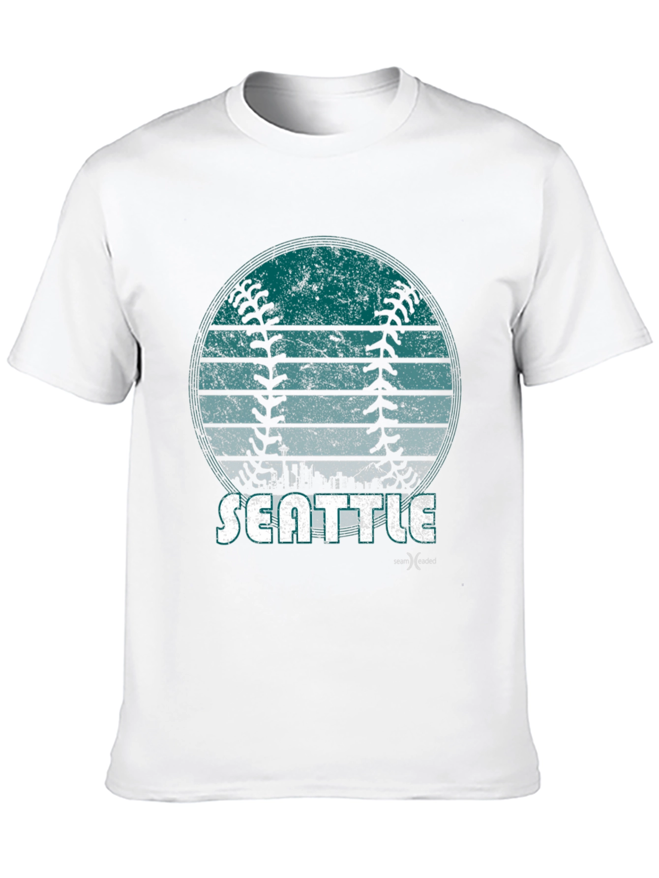 Seattle Baseball Graphic Tee - Distressed Design