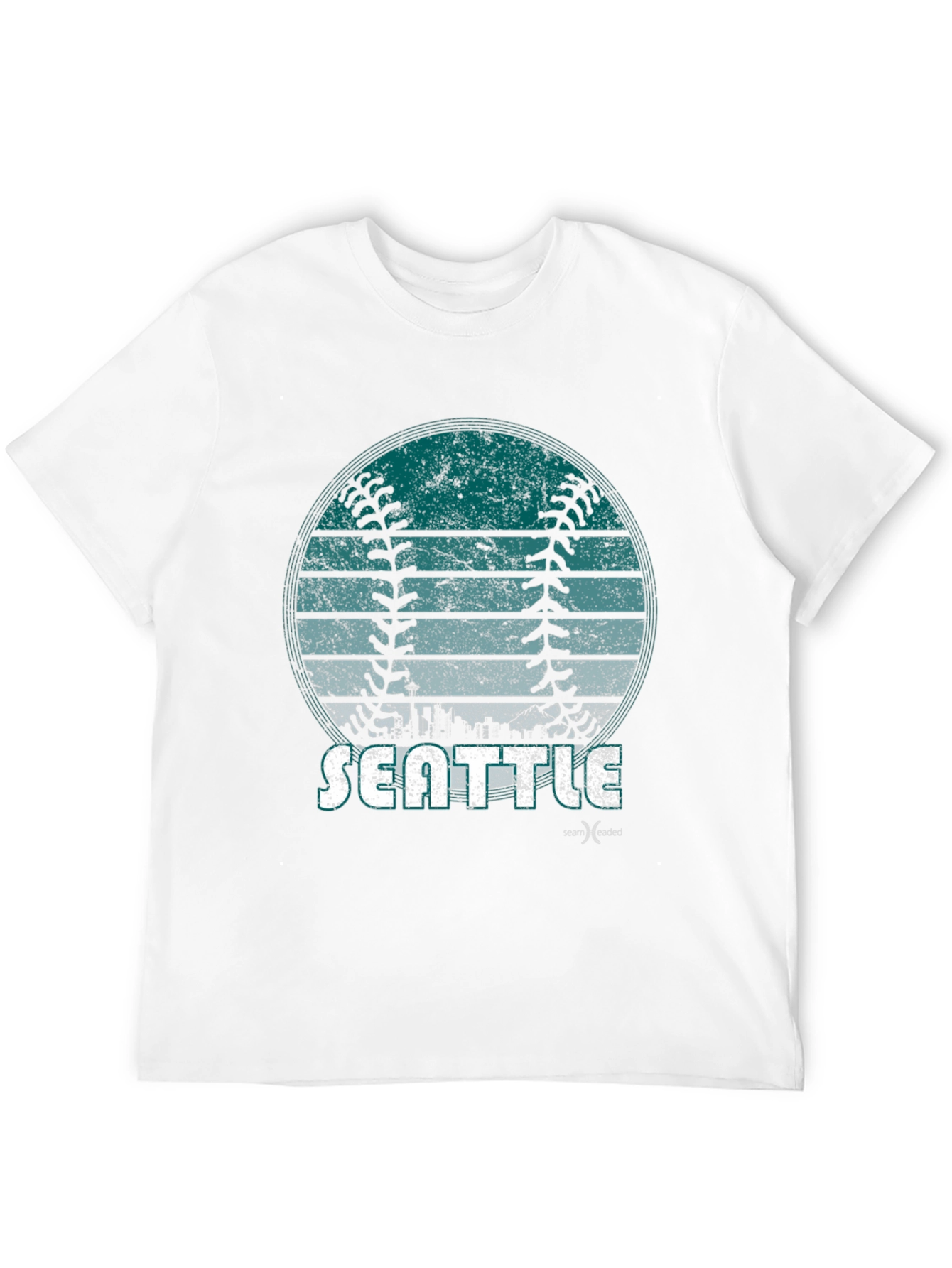 Seattle Baseball Graphic Tee - Distressed Design