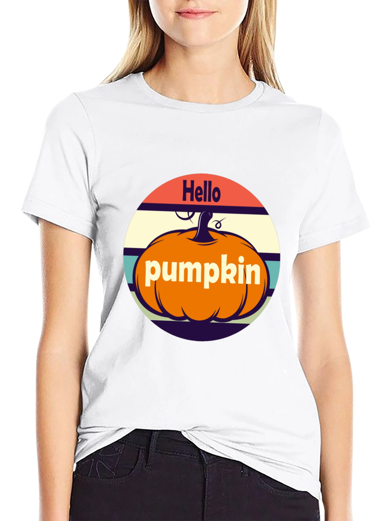 Hello Pumpkin T-Shirt - Fall Vibes