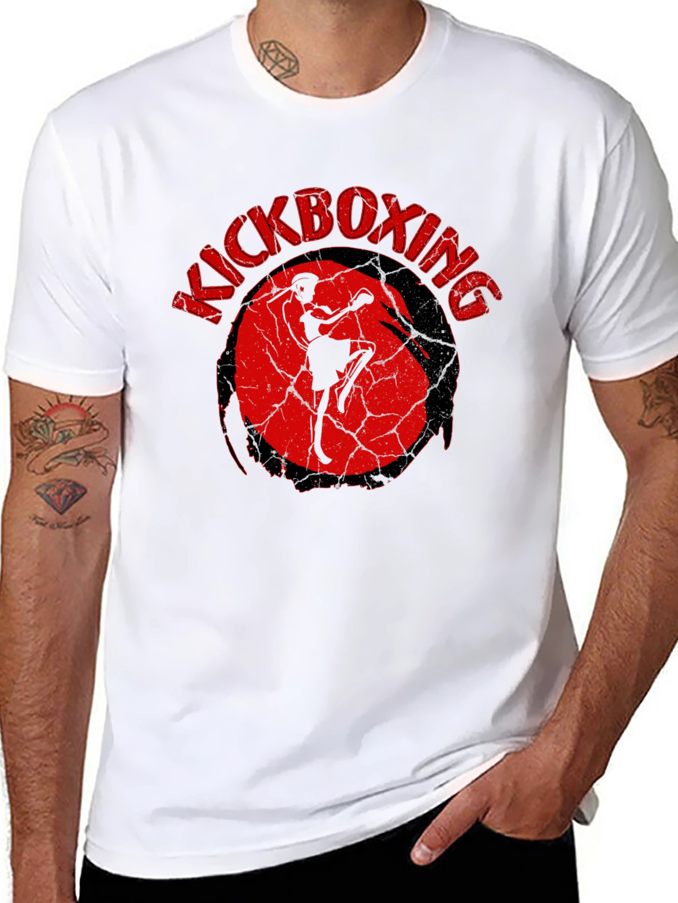 Kickboxing Graphic T-Shirt - Black