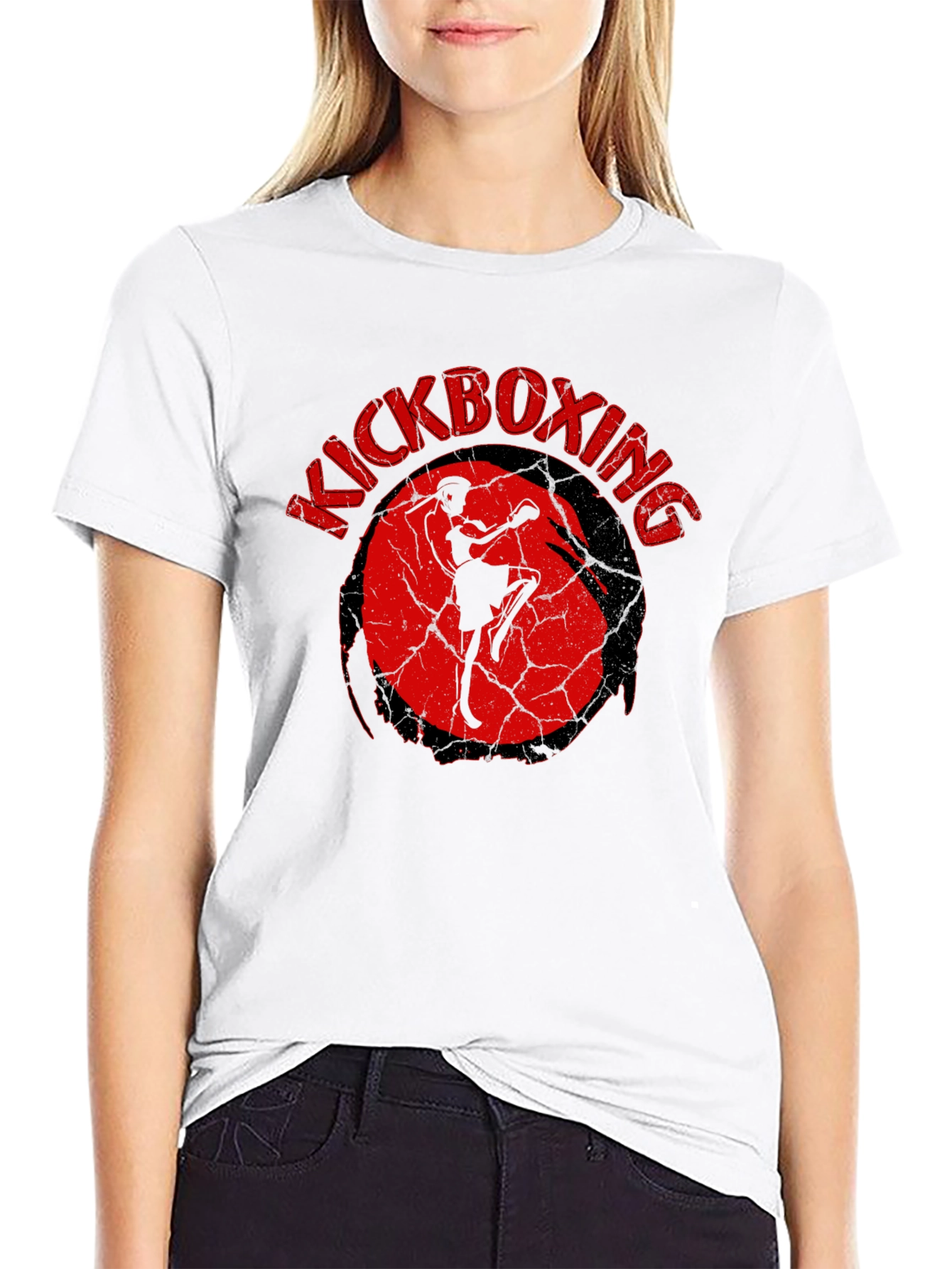 Kickboxing Graphic T-Shirt - Black