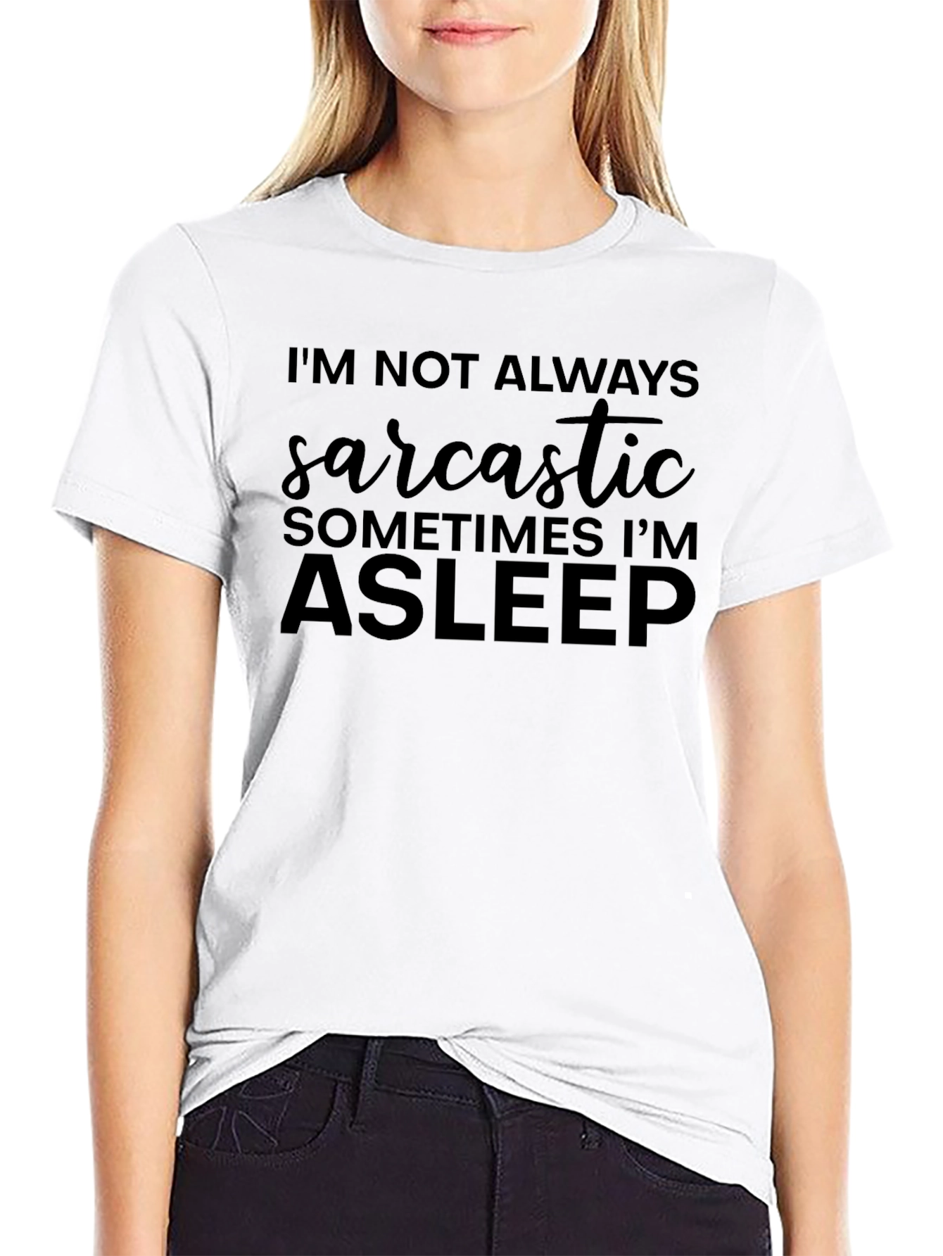 Sarcastic Asleep Graphic Tee