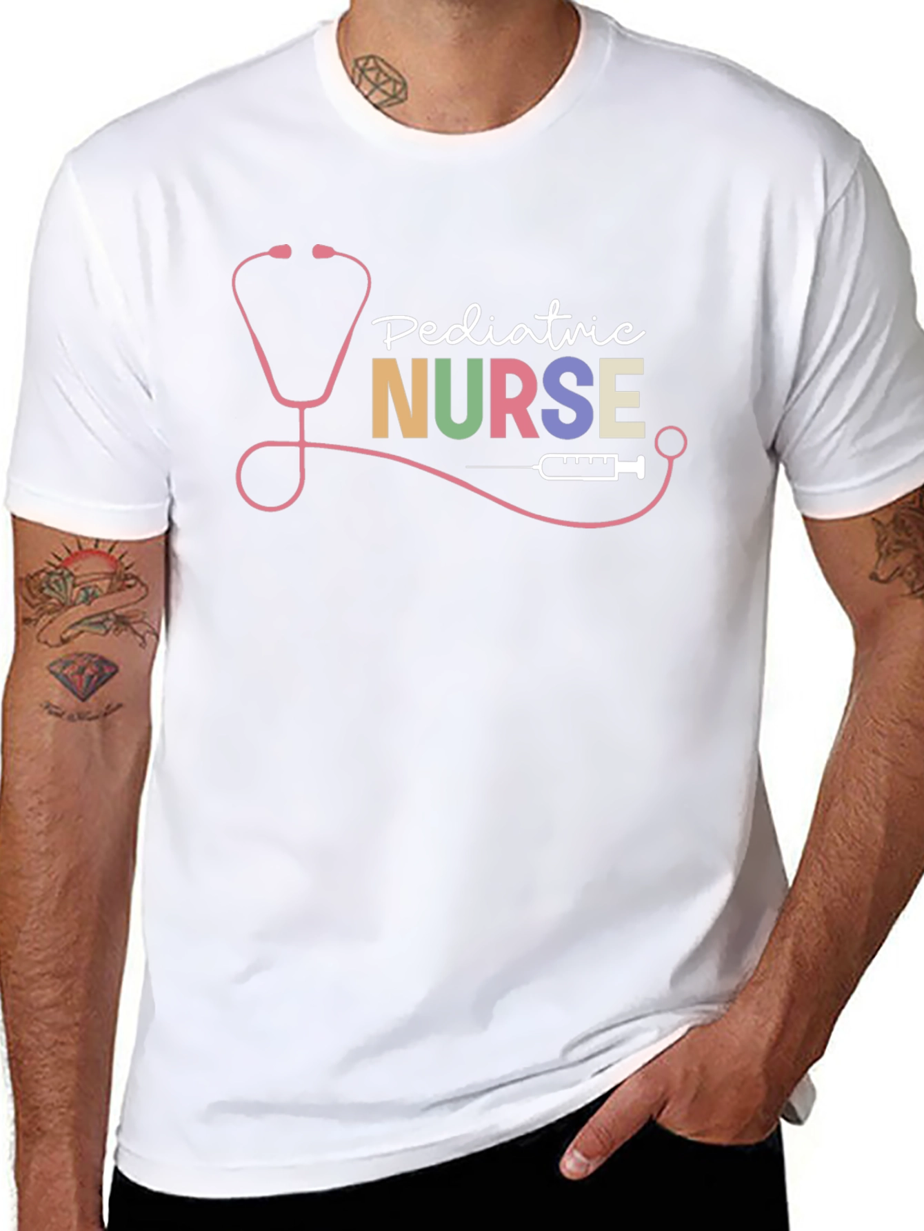 Pediatric Nurse Stethoscope T-Shirt