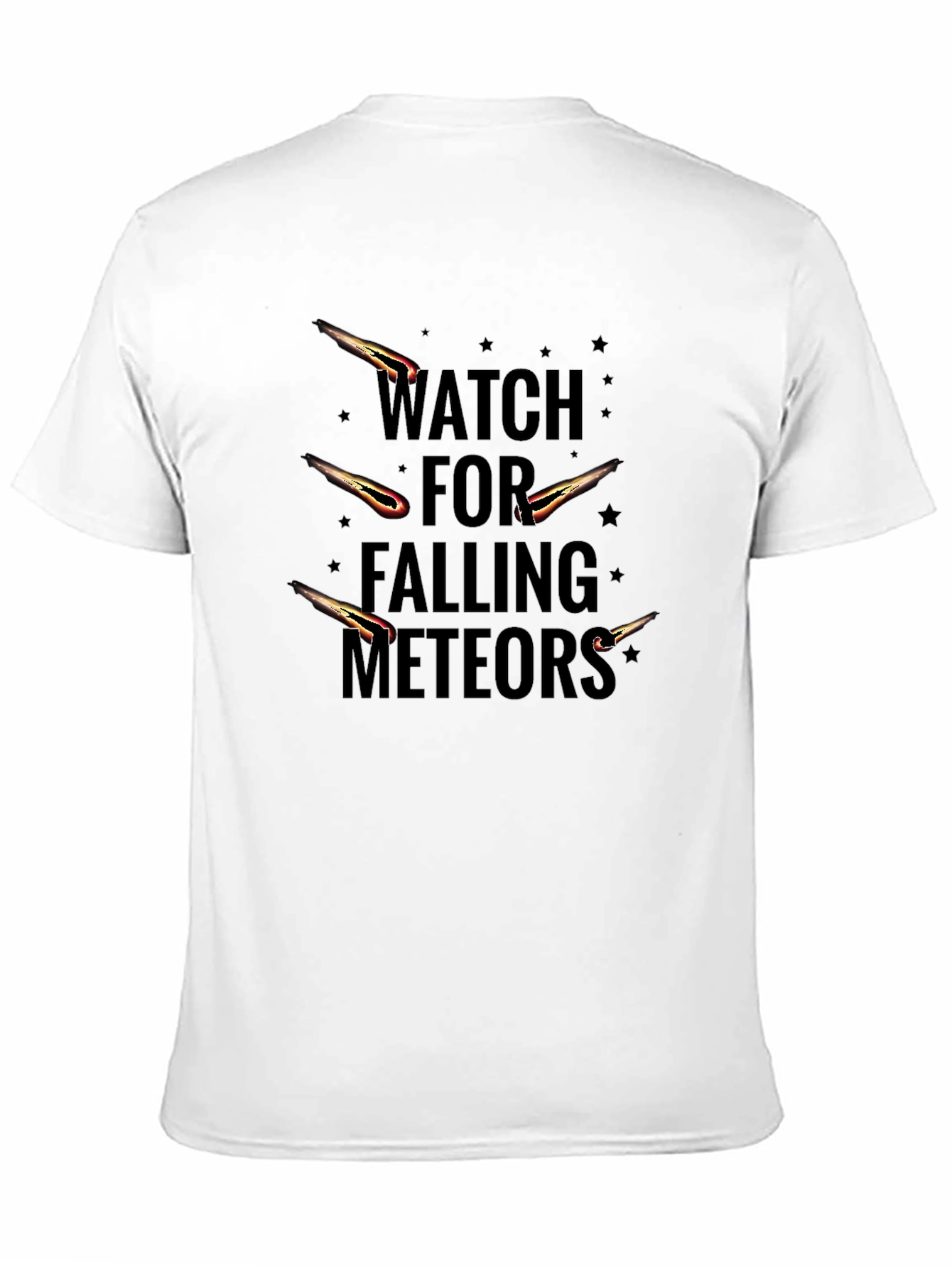 Watch for Falling Meteors Black Graphic Tee