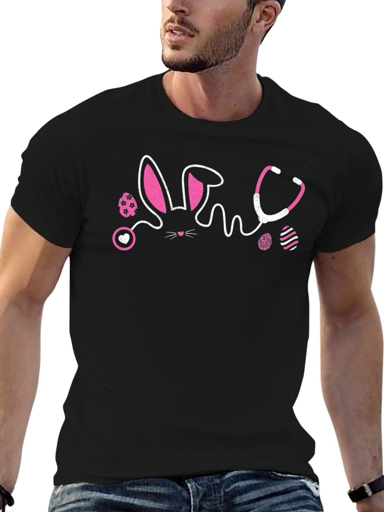 Easter Nurse Bunny Stethoscope T-Shirt