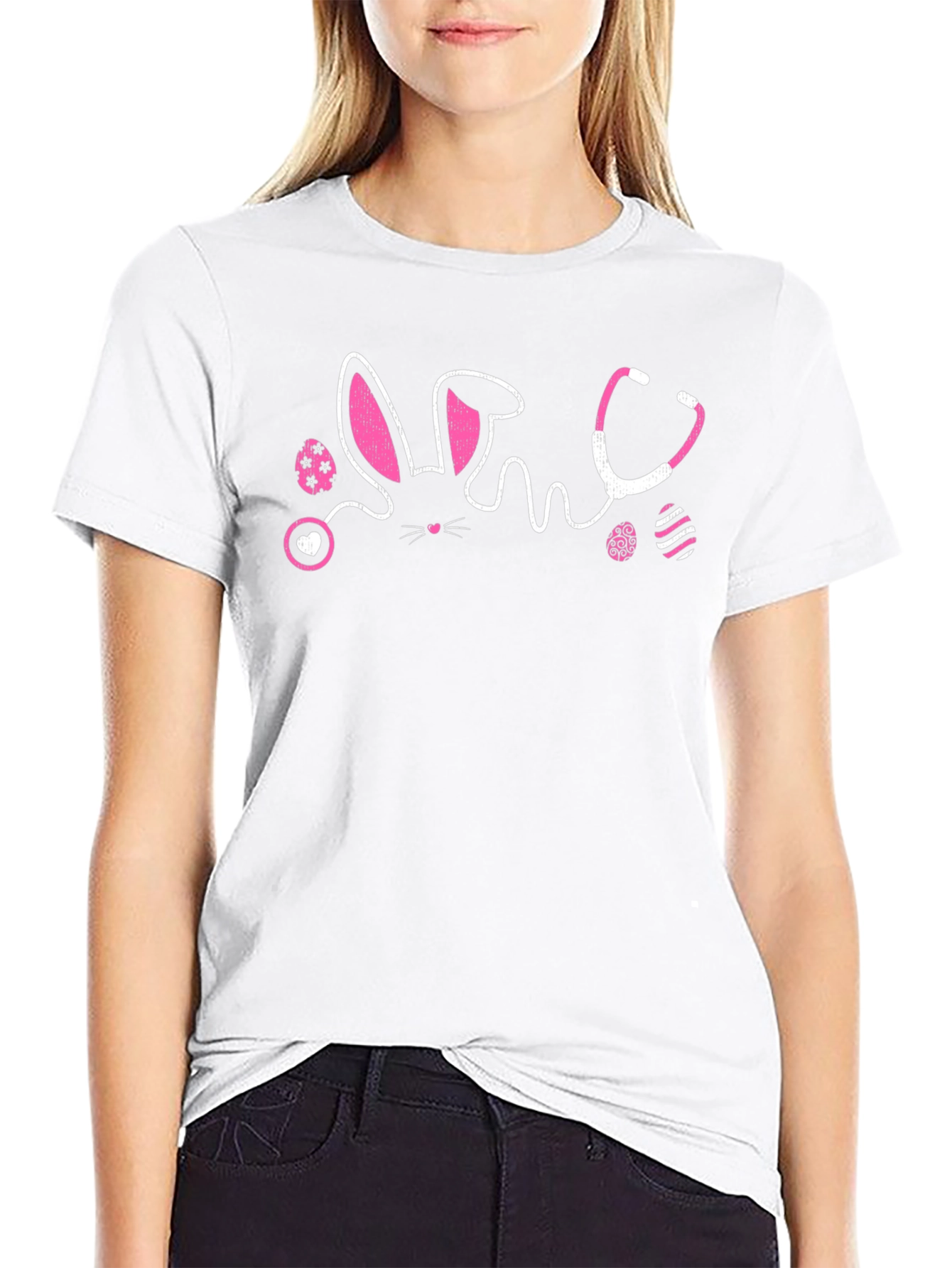 Easter Nurse Bunny Stethoscope T-Shirt