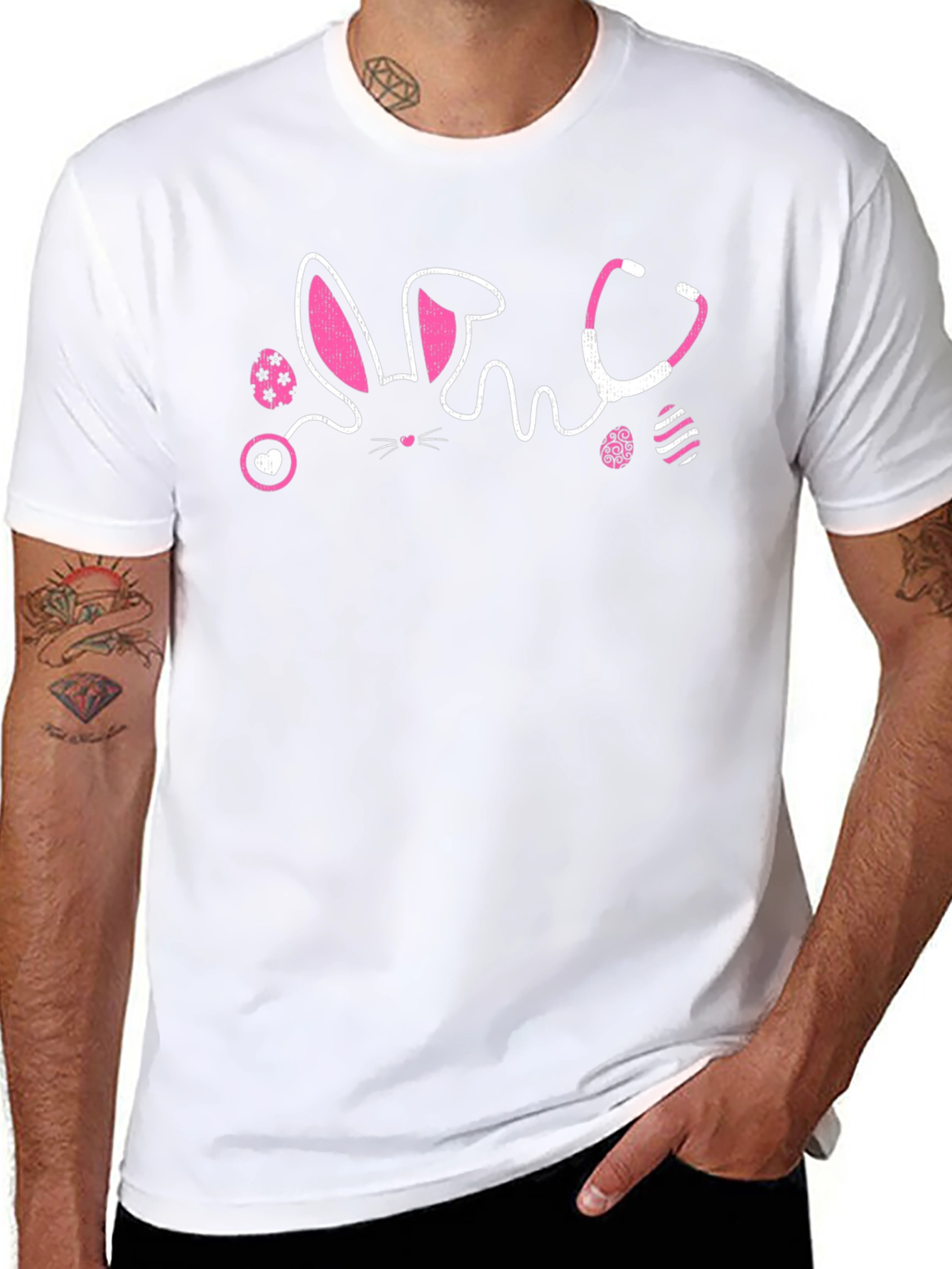 Easter Nurse Bunny Stethoscope T-Shirt