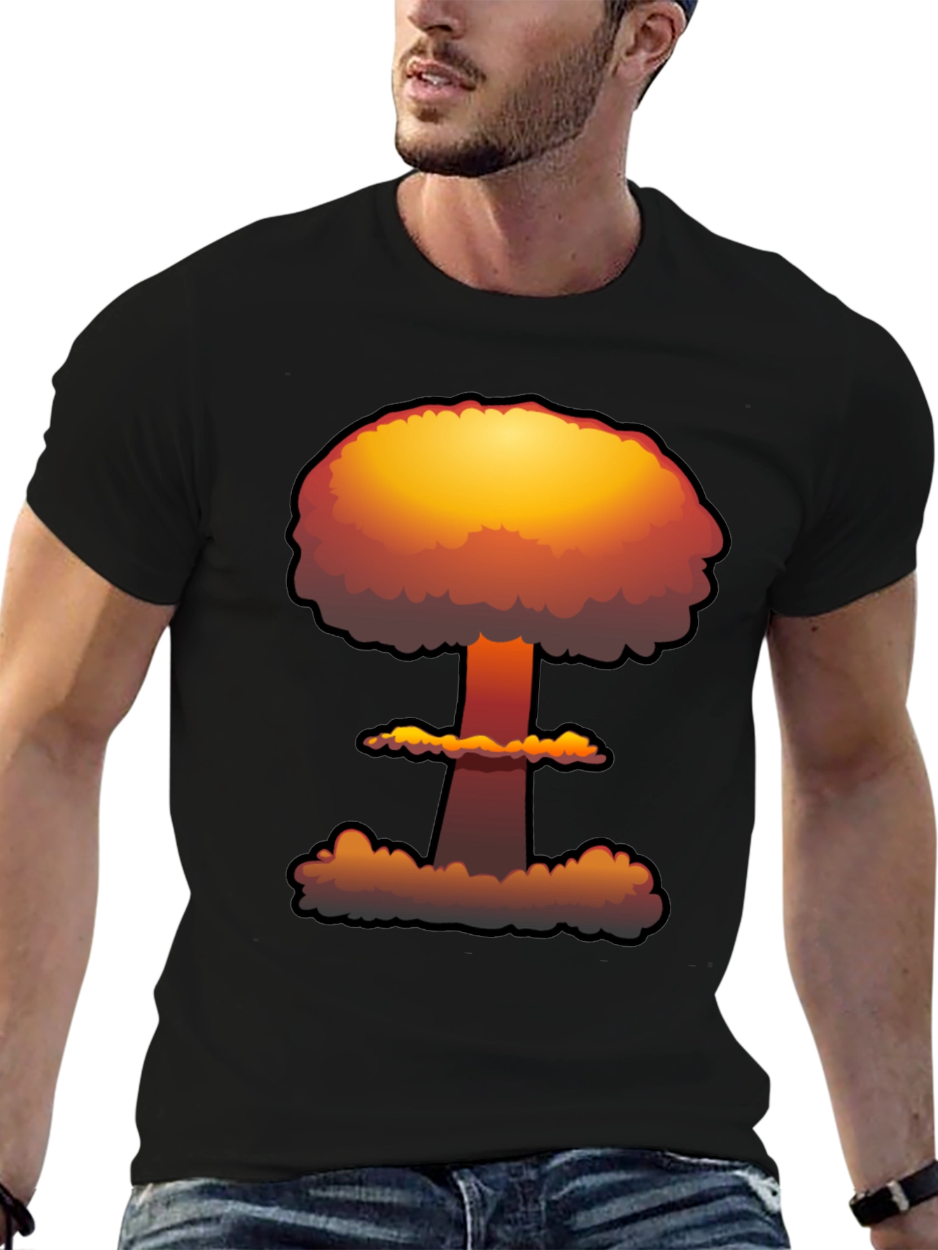 Nuclear Explosion Graphic Tee - Soft Cotton