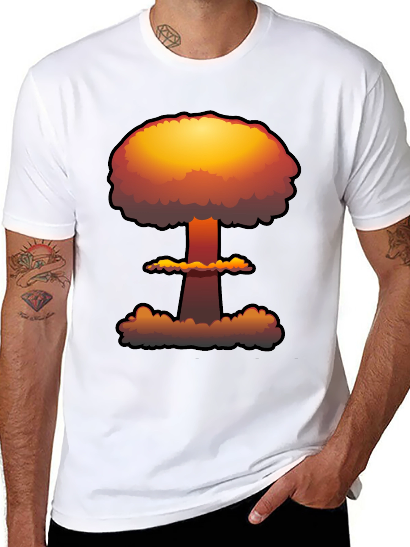 Nuclear Explosion Graphic Tee - Soft Cotton