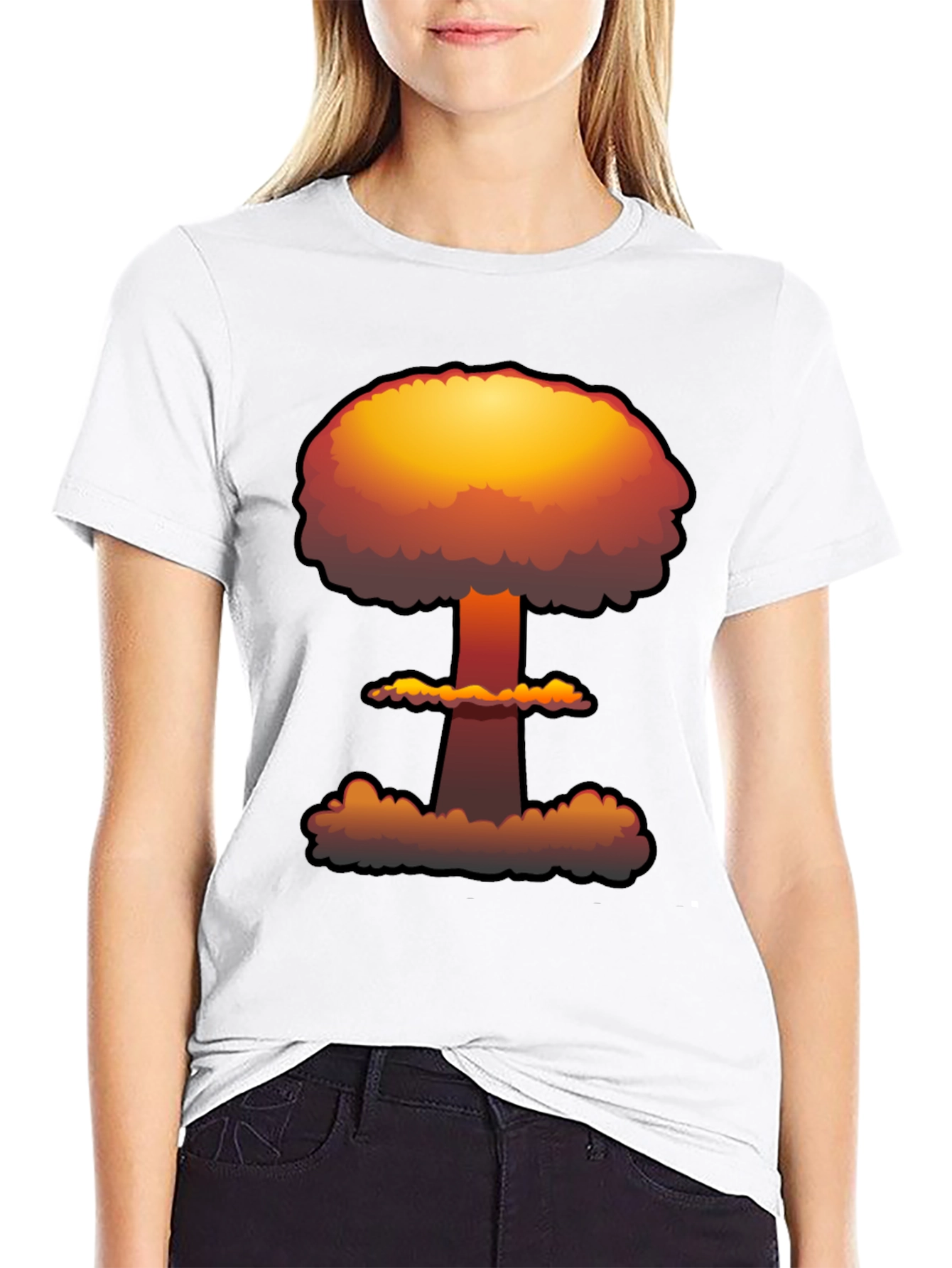 Nuclear Explosion Graphic Tee - Soft Cotton