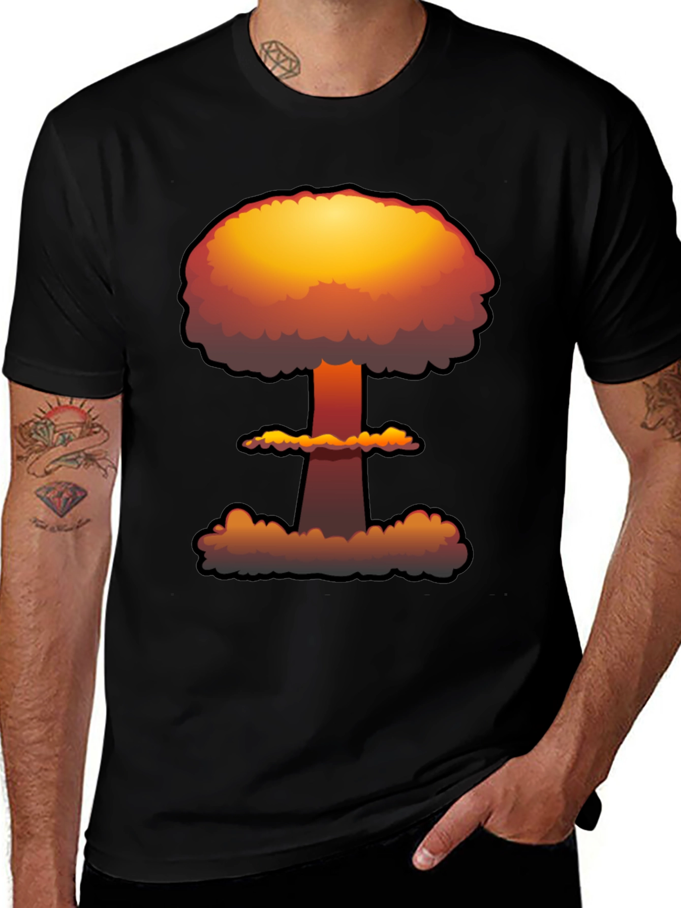 Nuclear Explosion Graphic Tee - Soft Cotton