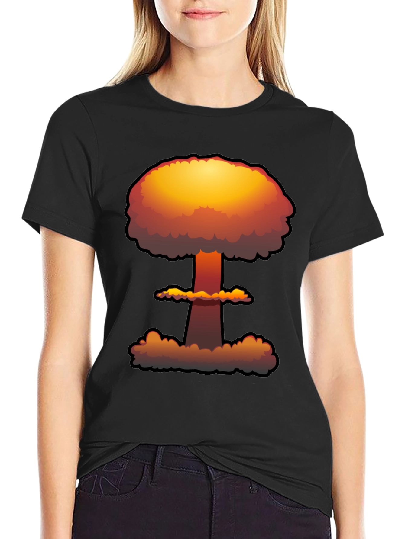 Nuclear Explosion Graphic Tee - Soft Cotton