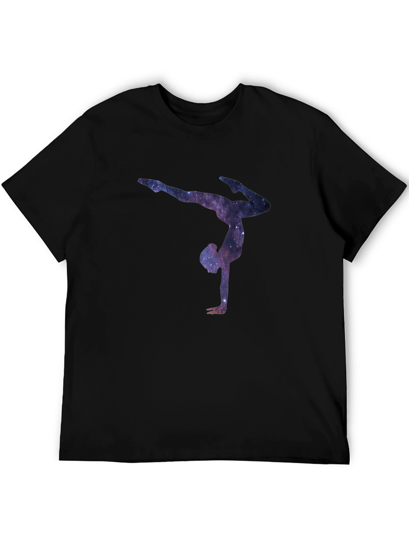 Galaxy Gymnast Black T-Shirt