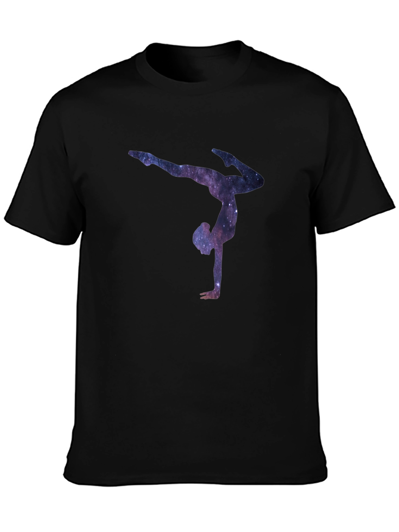 Galaxy Gymnast Black T-Shirt