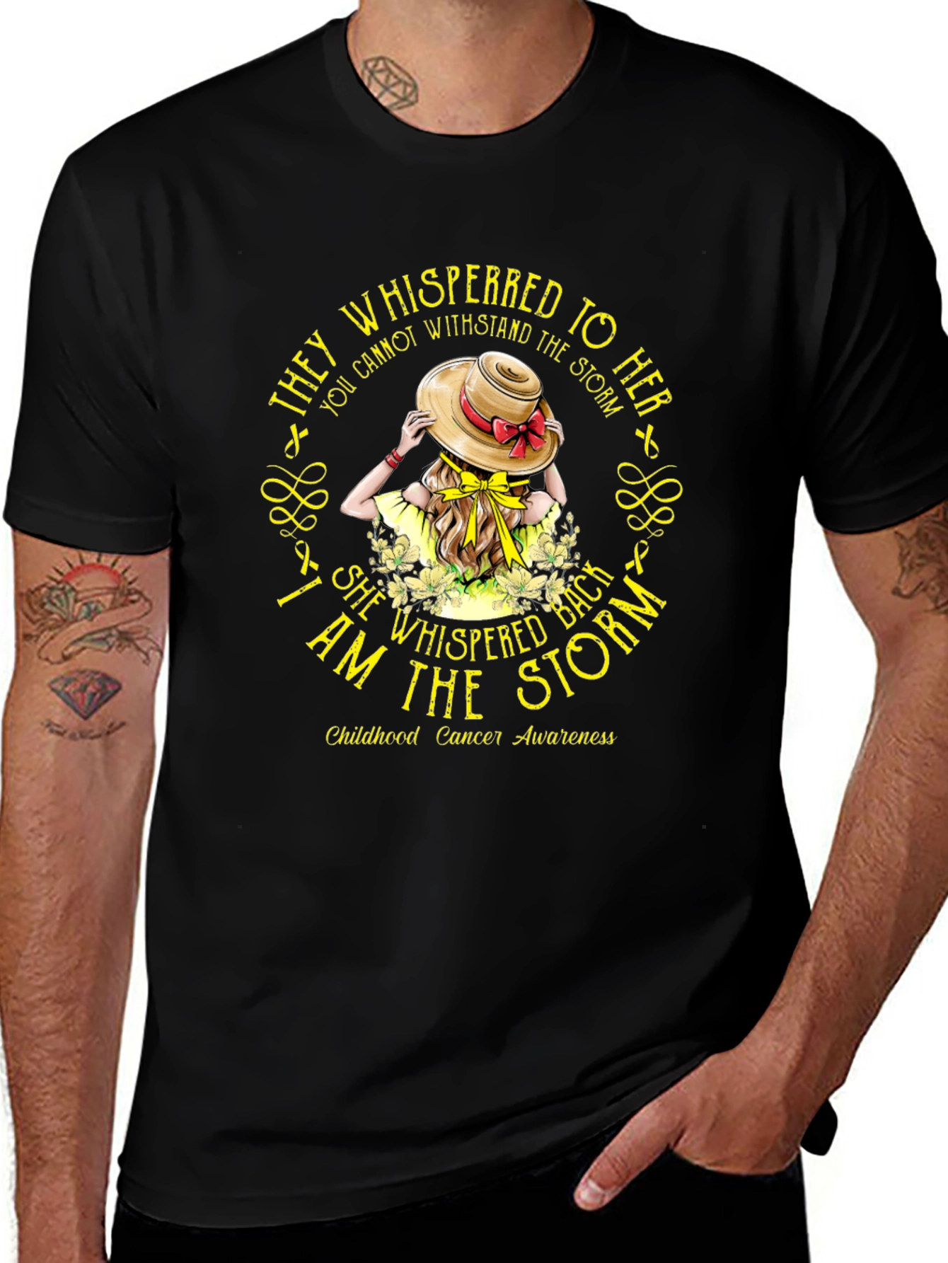 Childhood Cancer Awareness I Am The Storm T-Shirt