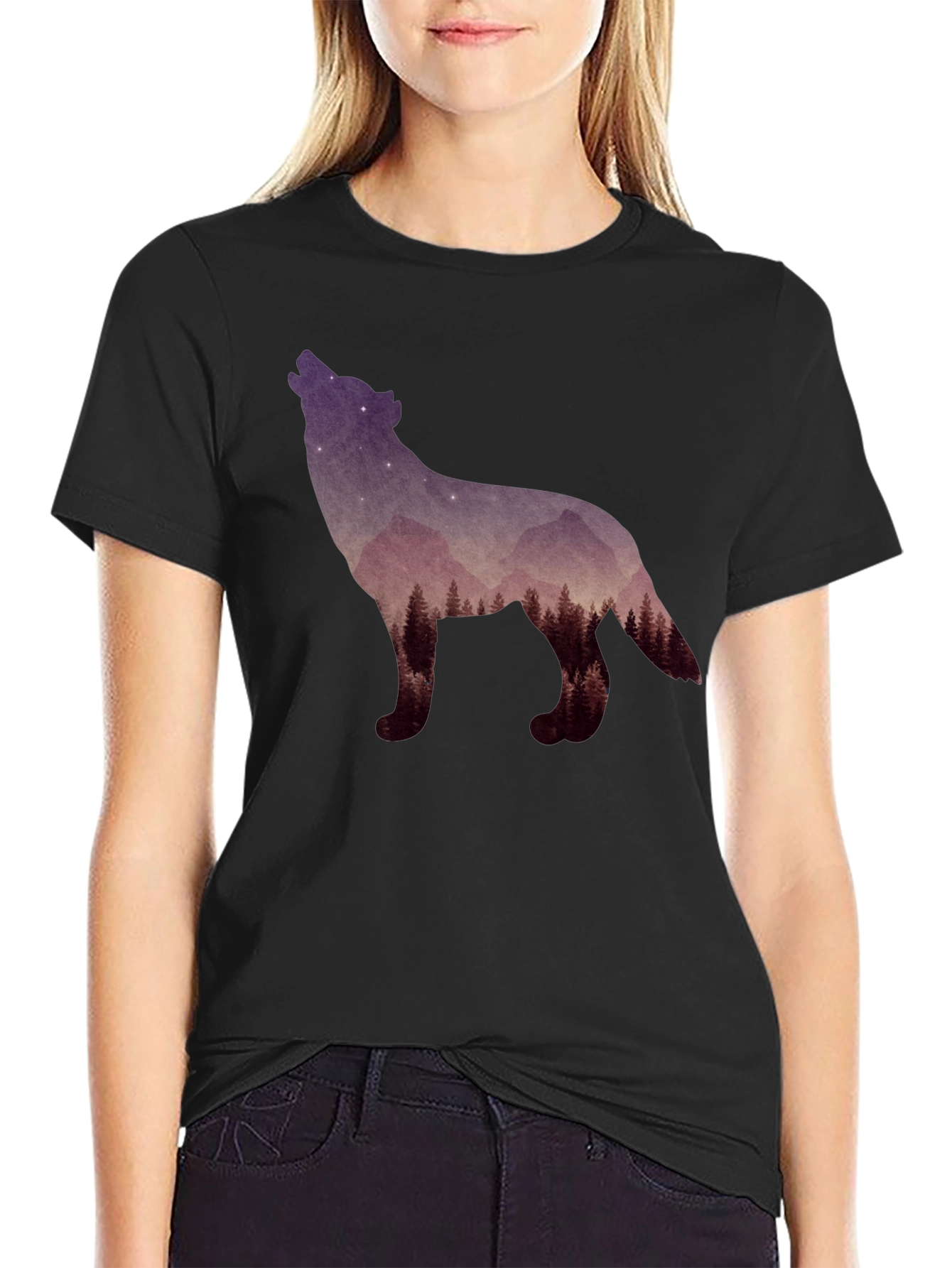 Nature Wolf Silhouette Tee